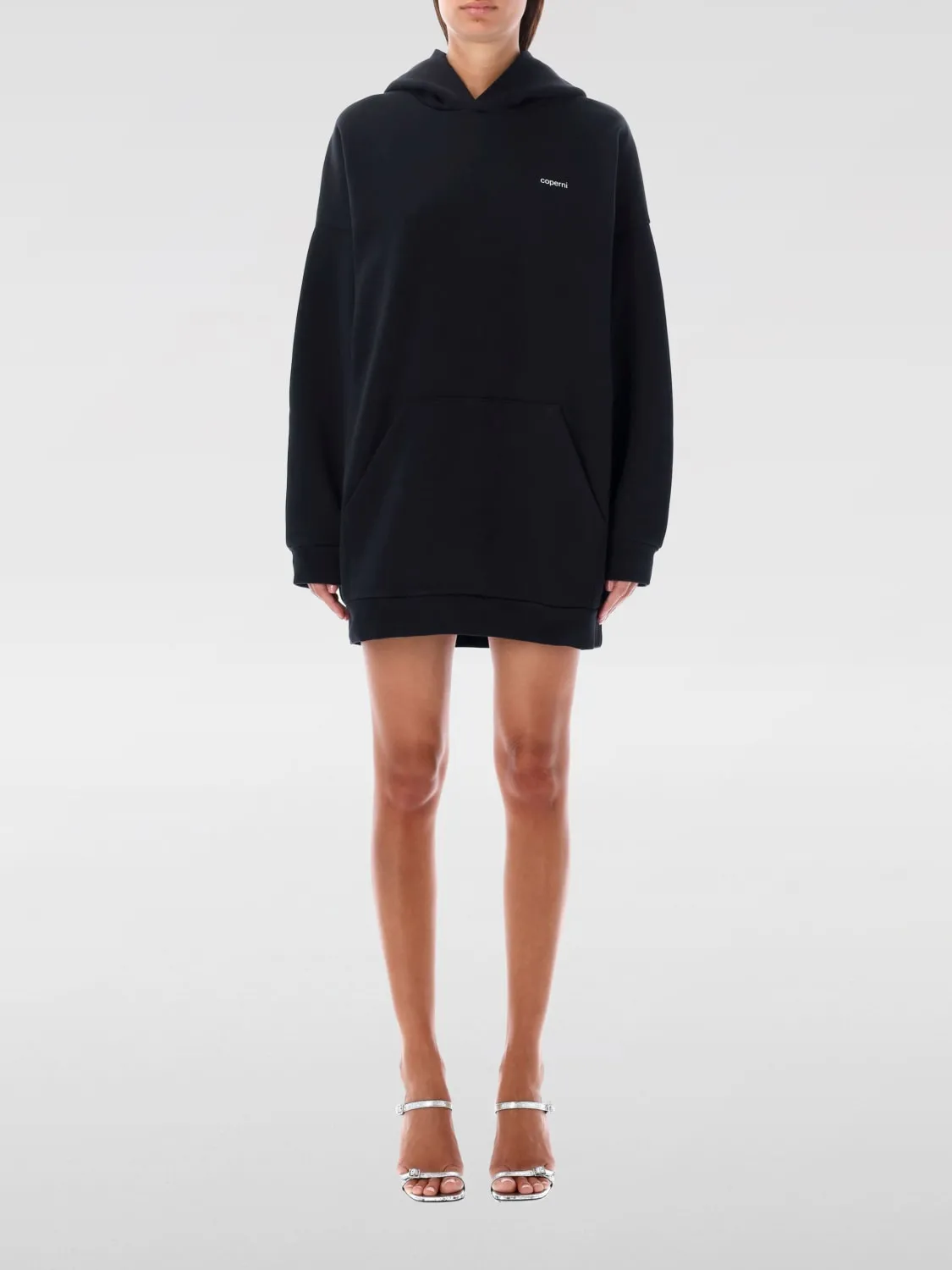 Abito a felpa con cappuccio Coperni