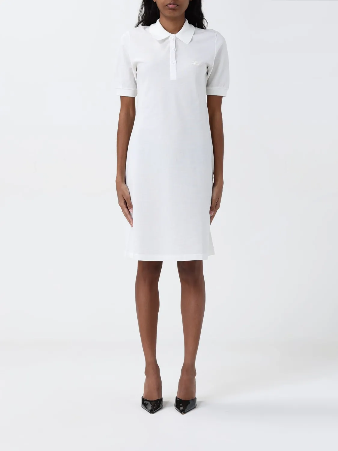 Abito a polo in viscosa CourrÈges