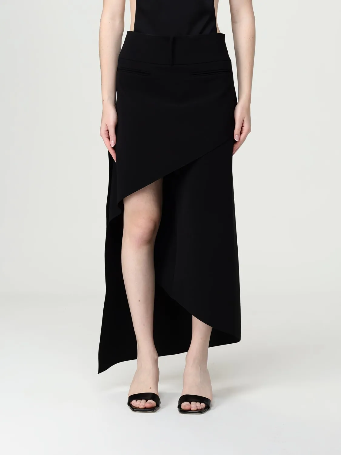 Gonna Courrèges in crêpe