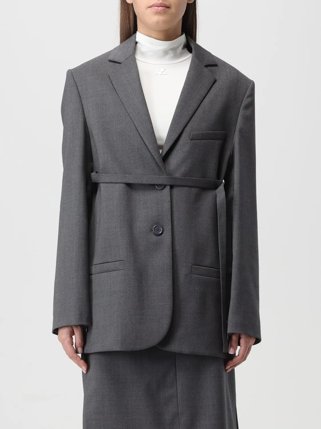 Blazer Courrèges in lana vergine