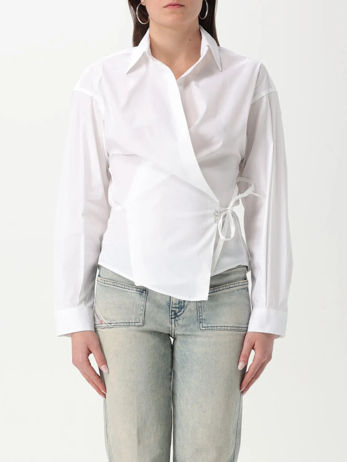 Camicia a portafoglio Diesel in misto cotone