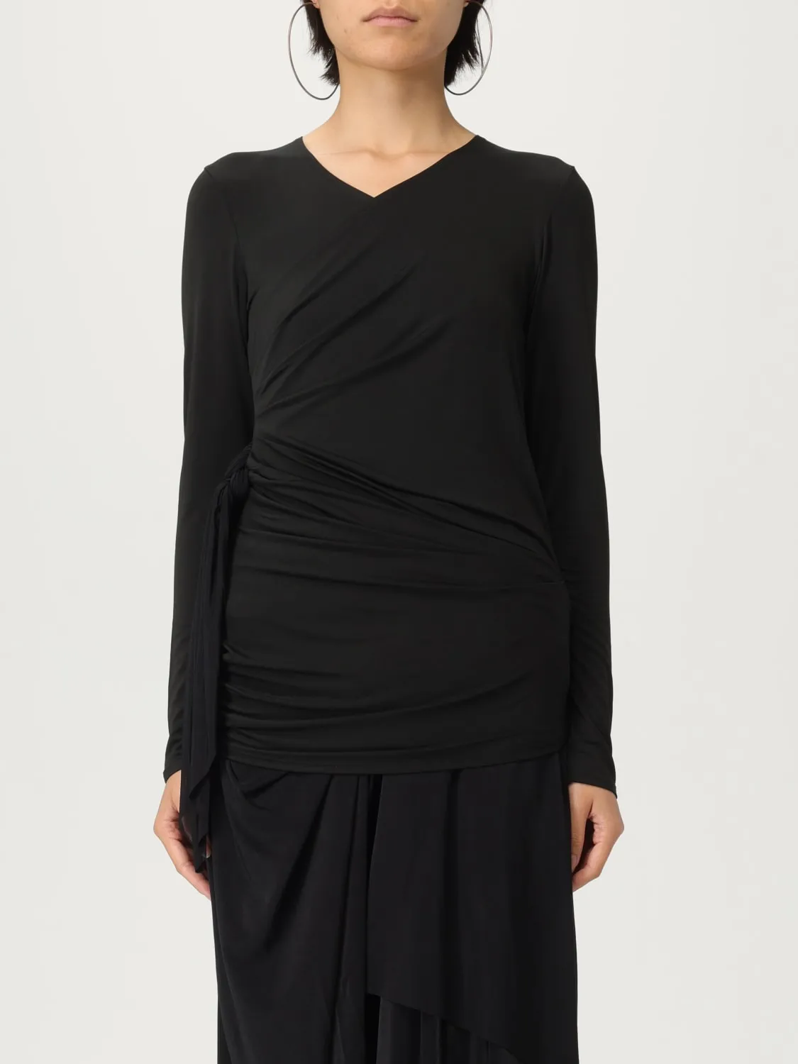 Top Diesel in jersey drappeggiato