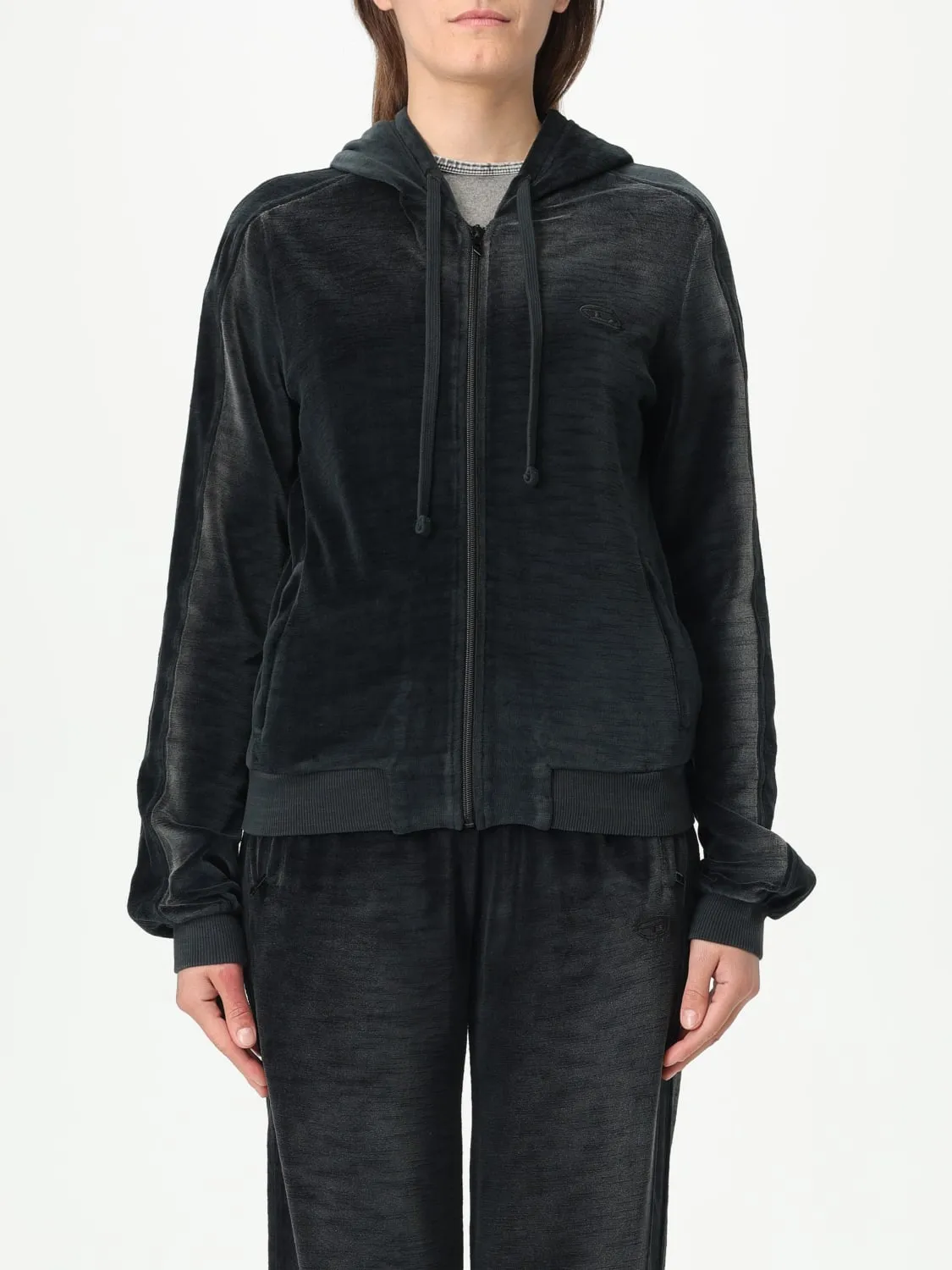 Felpa con cappuccio e zip Diesel