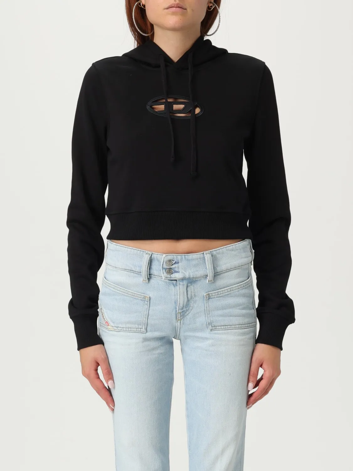 Felpa f-slimmy Oval D con cappuccio Diesel