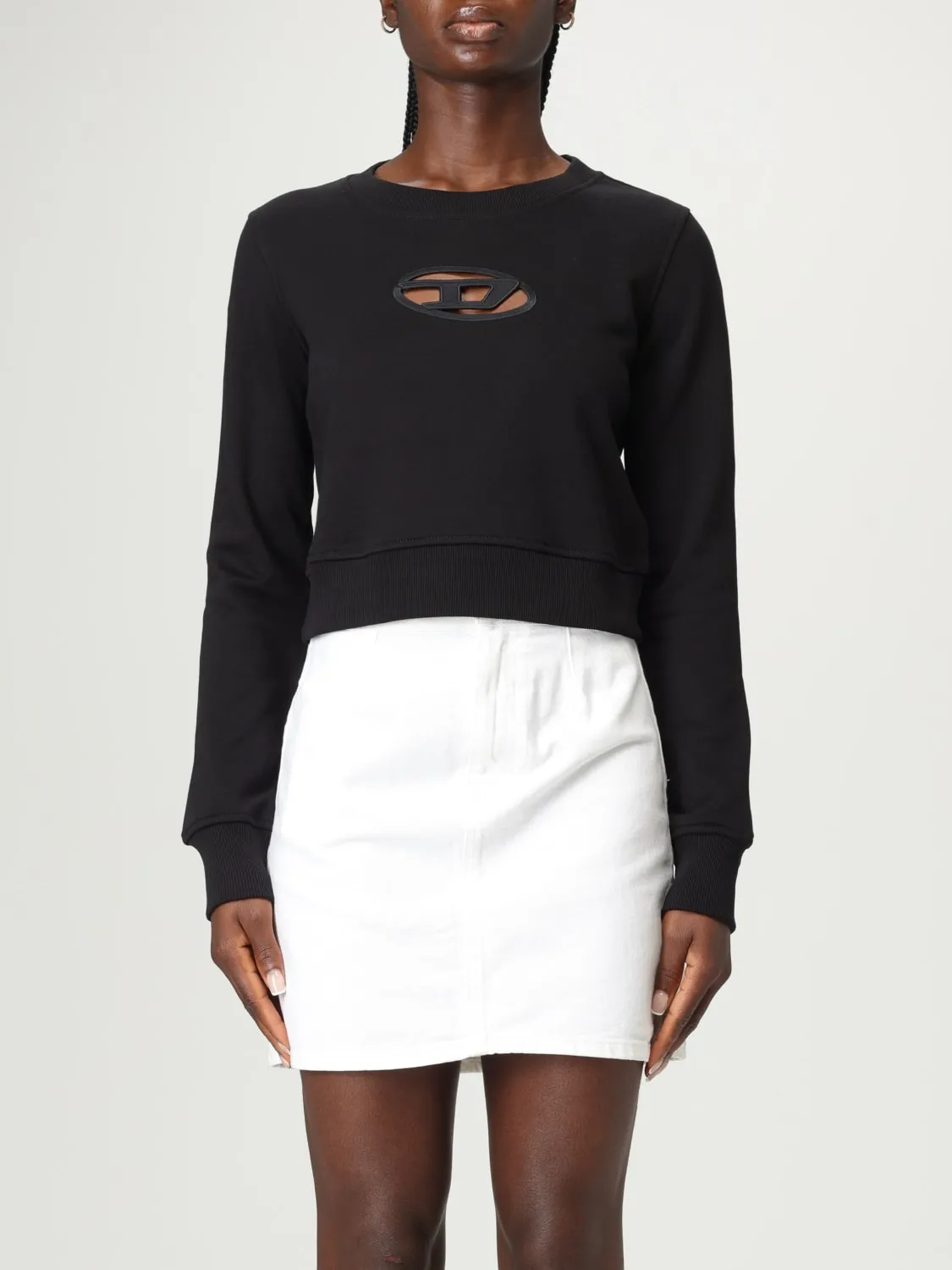 Felpa a girocollo Oval D Diesel in misto cotone