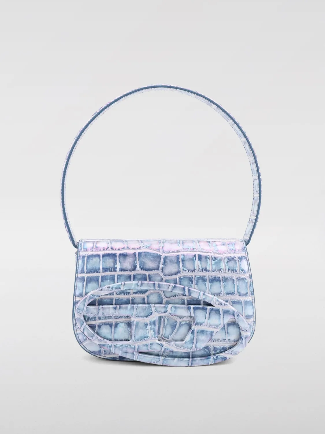 Borsa 1DR Diesel in pelle stampa cocco