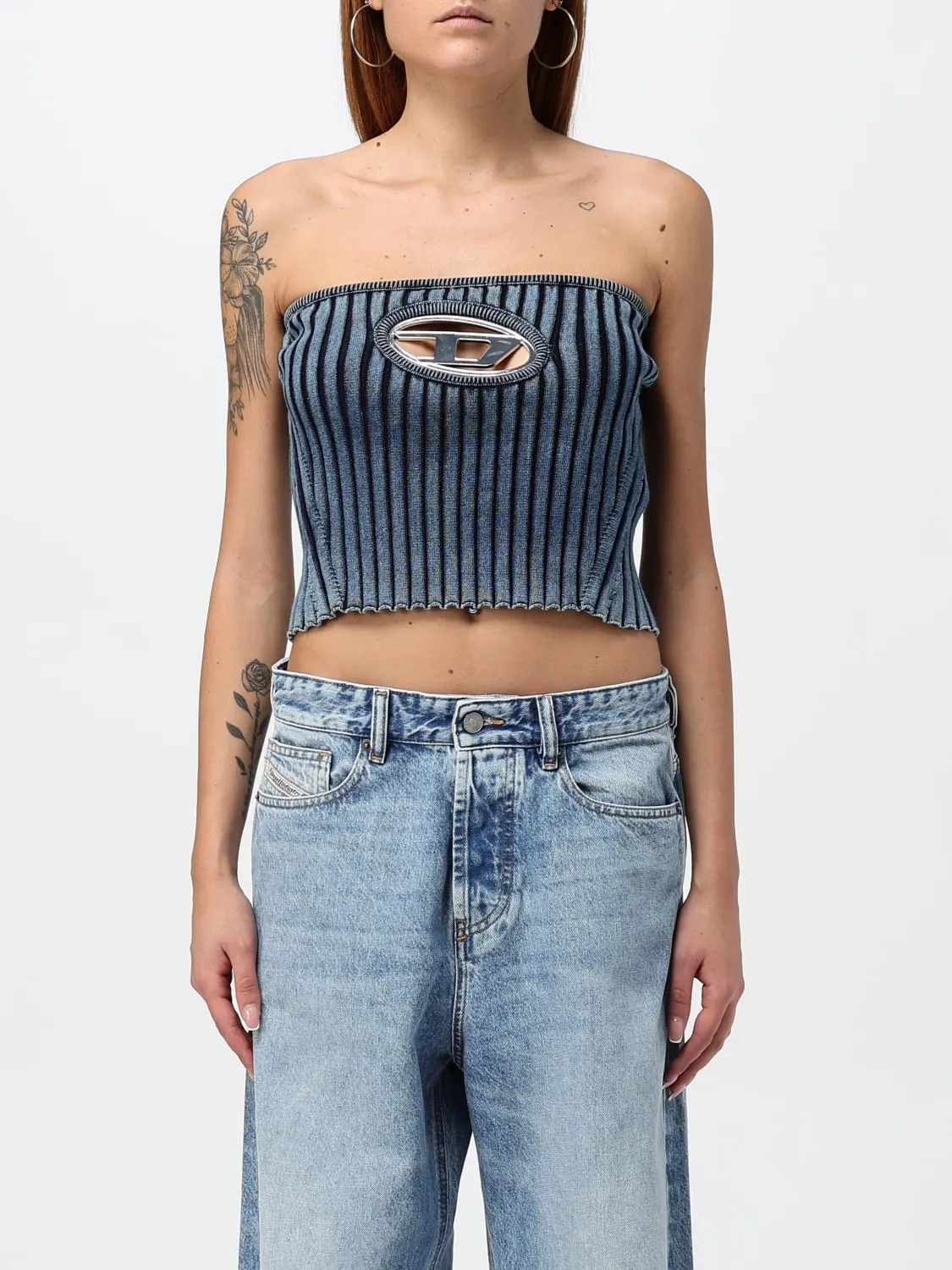 Top Diesel in cotone stretch