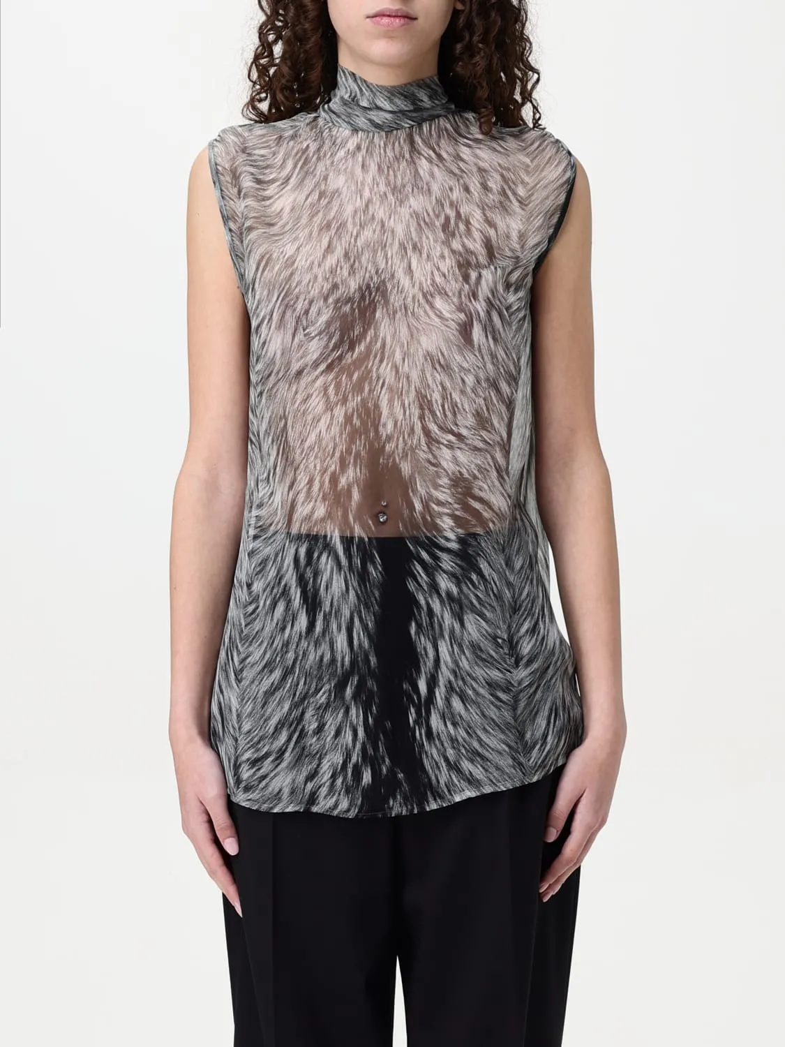 Blusa Dolce & Gabbana in seta con stampa floreale