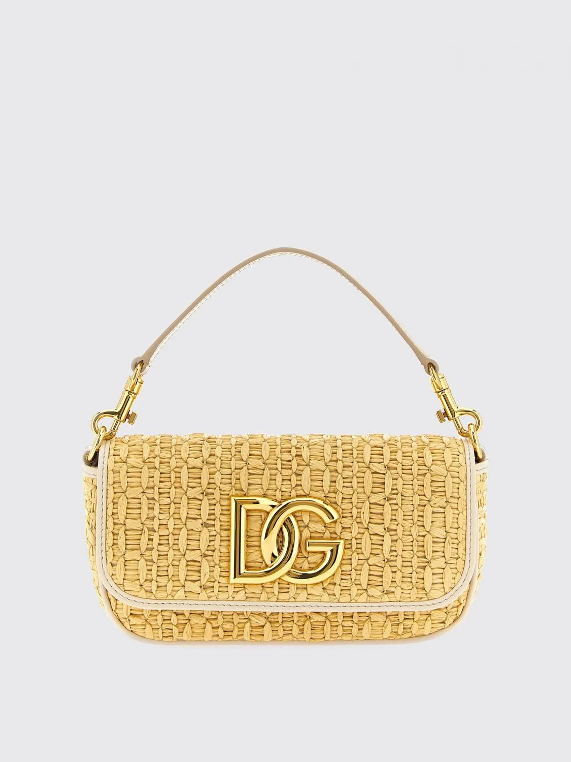 Borsa a spalla DG Dolce & Gabbana in rafia