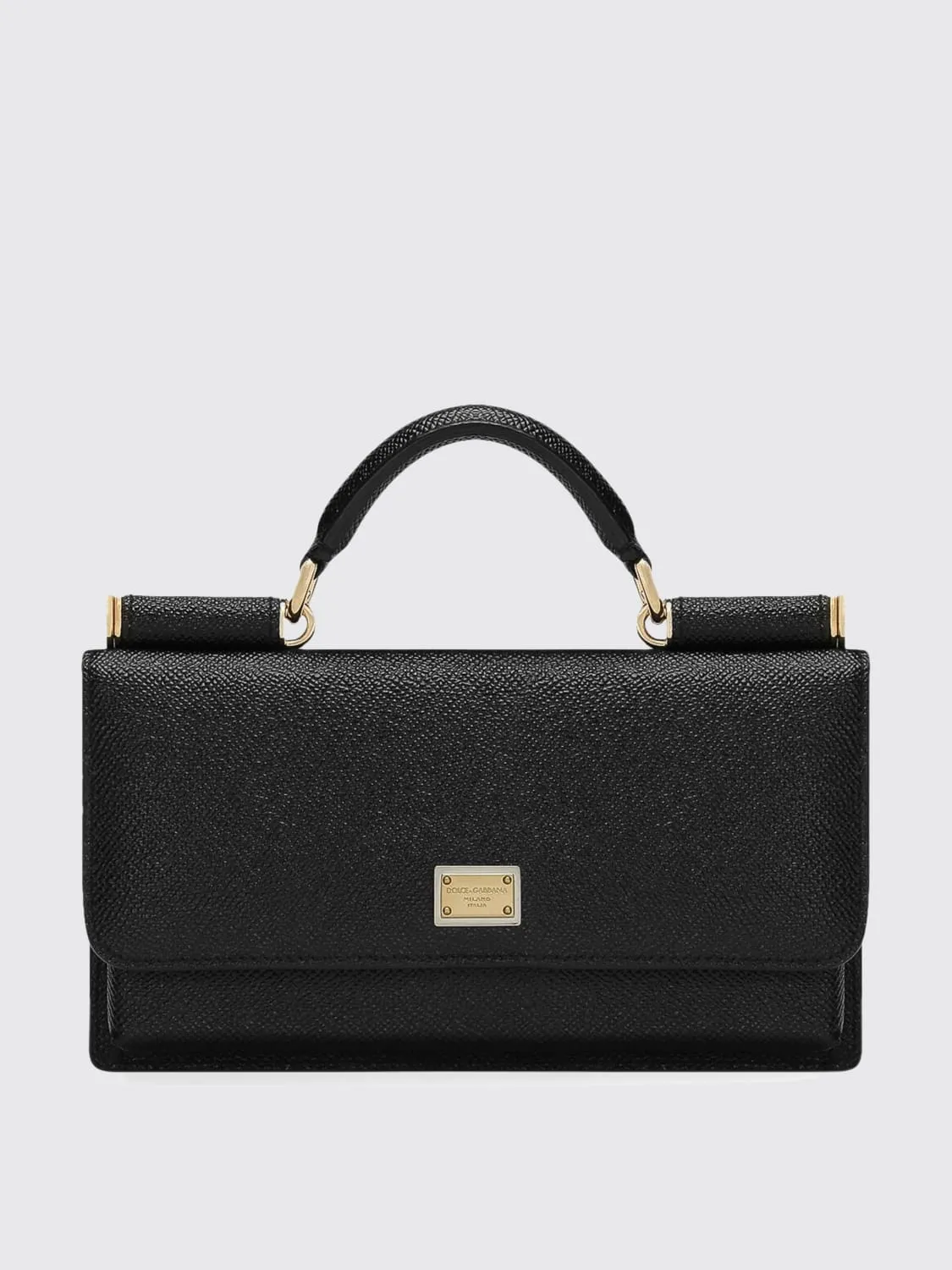 Borsa a mano in pelle di vitello dauphine Dolce & Gabbana