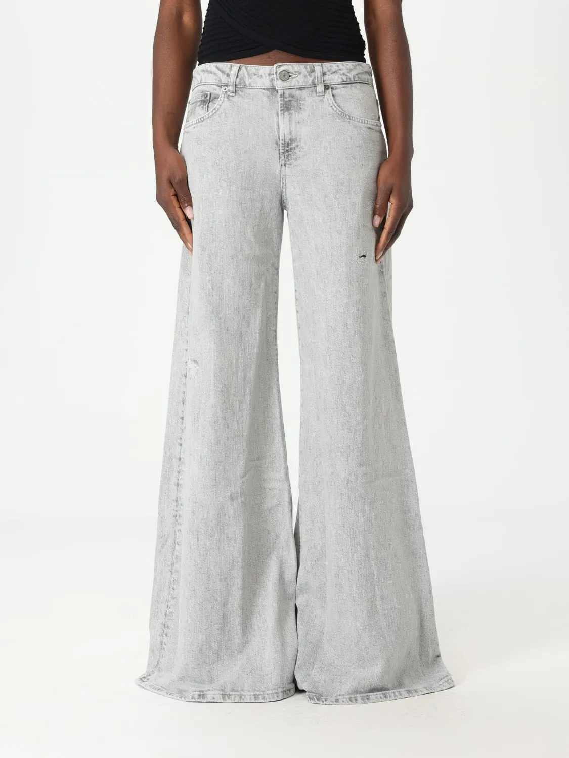 Jeans a zampa Dondup in denim di cotone