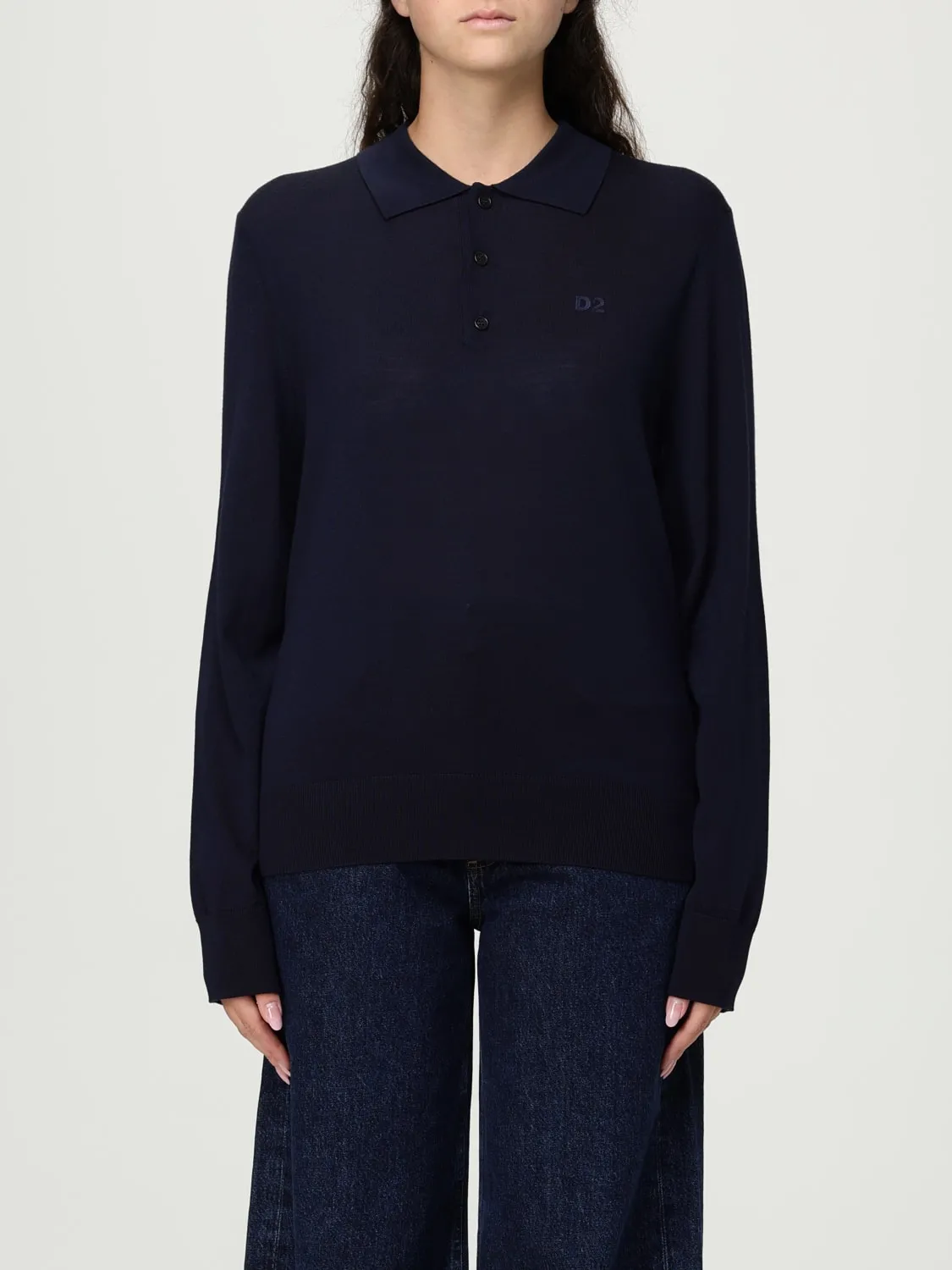 Polo in maglia di lana vergine Dsquared2