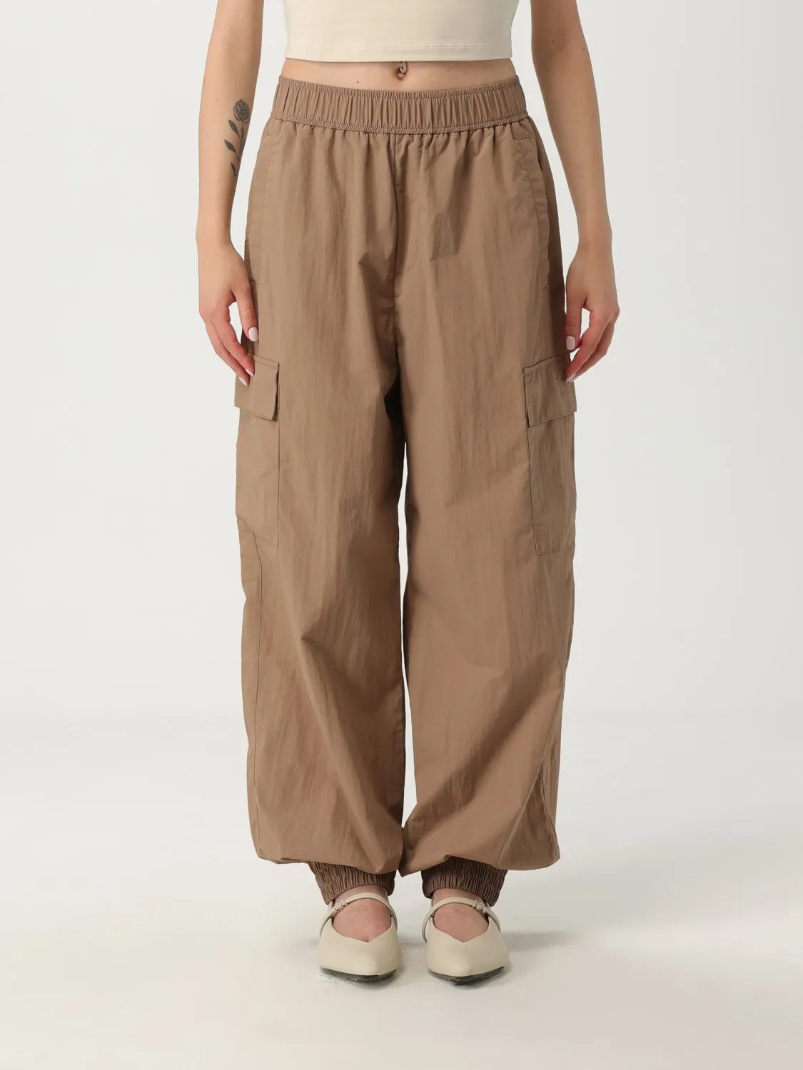 Pantalone cargo EA7 in tessuto stretch