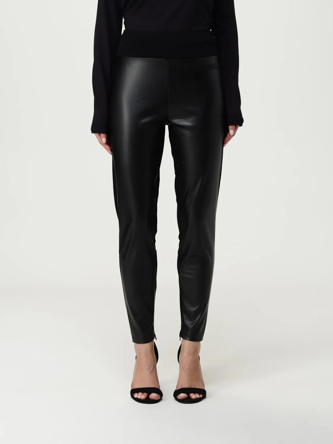 Leggings EA7 in pelle sintetica