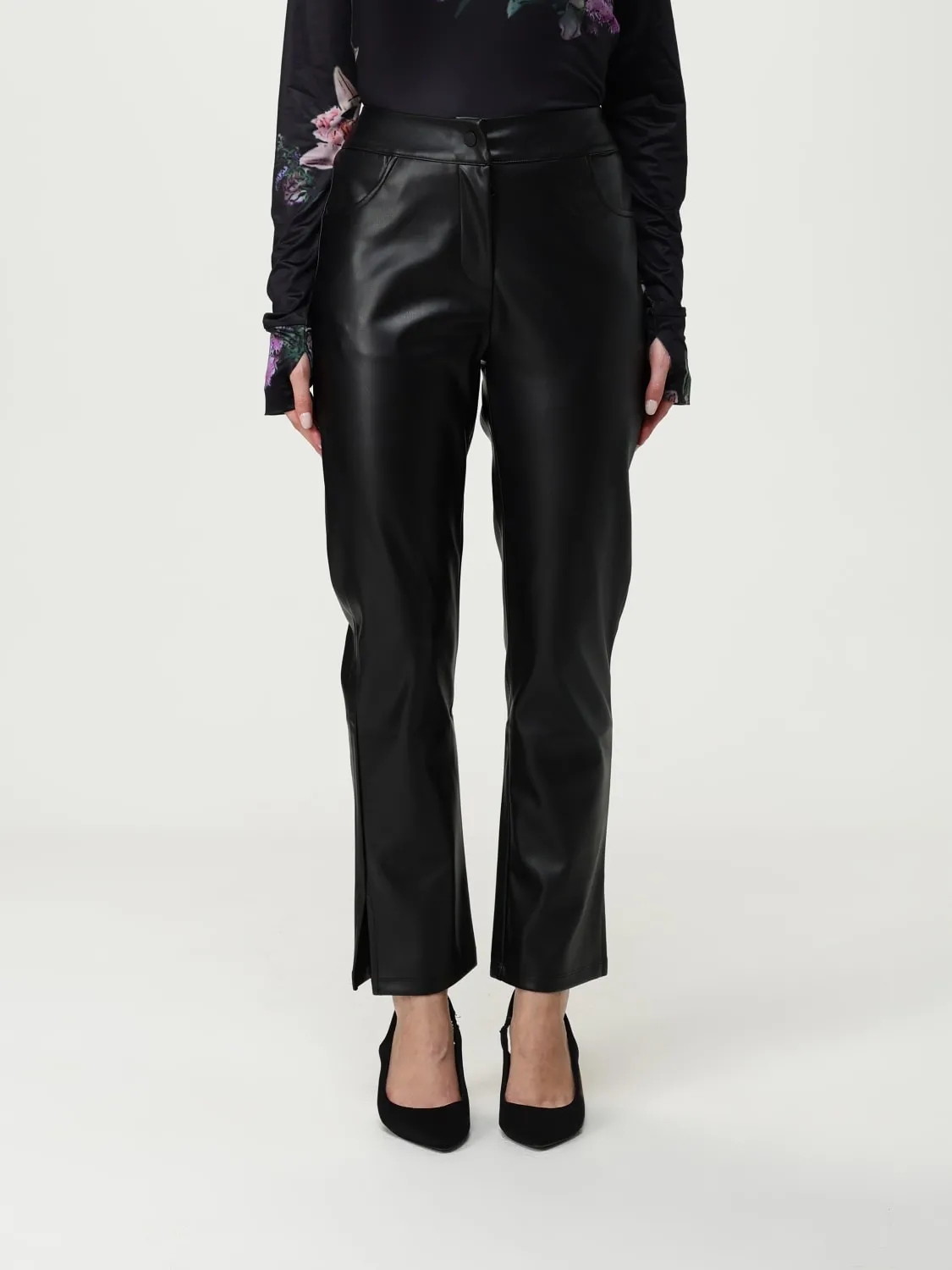 Pantalone EA7 in pelle sintetica