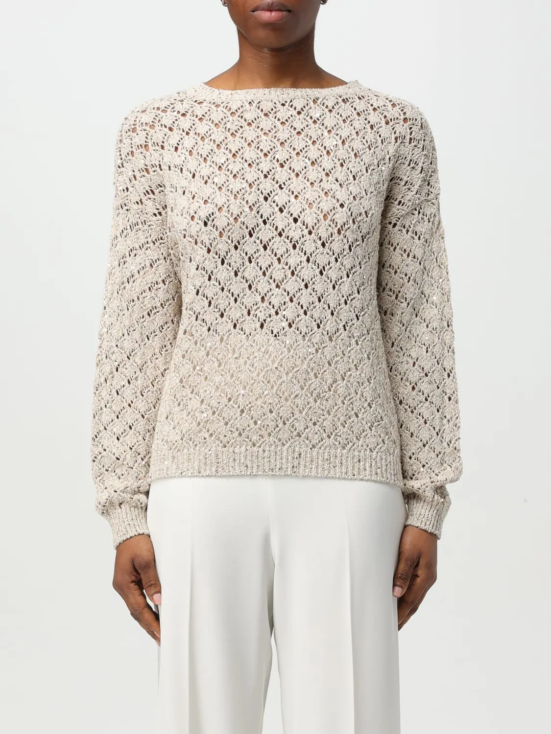 Maglia in cotone traforato Eleventy