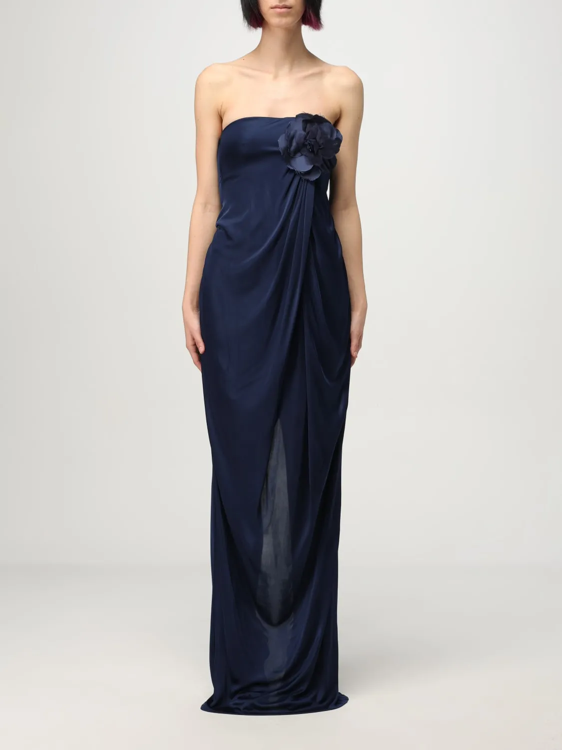 Abito Elisabetta Franchi in jersey con fiore