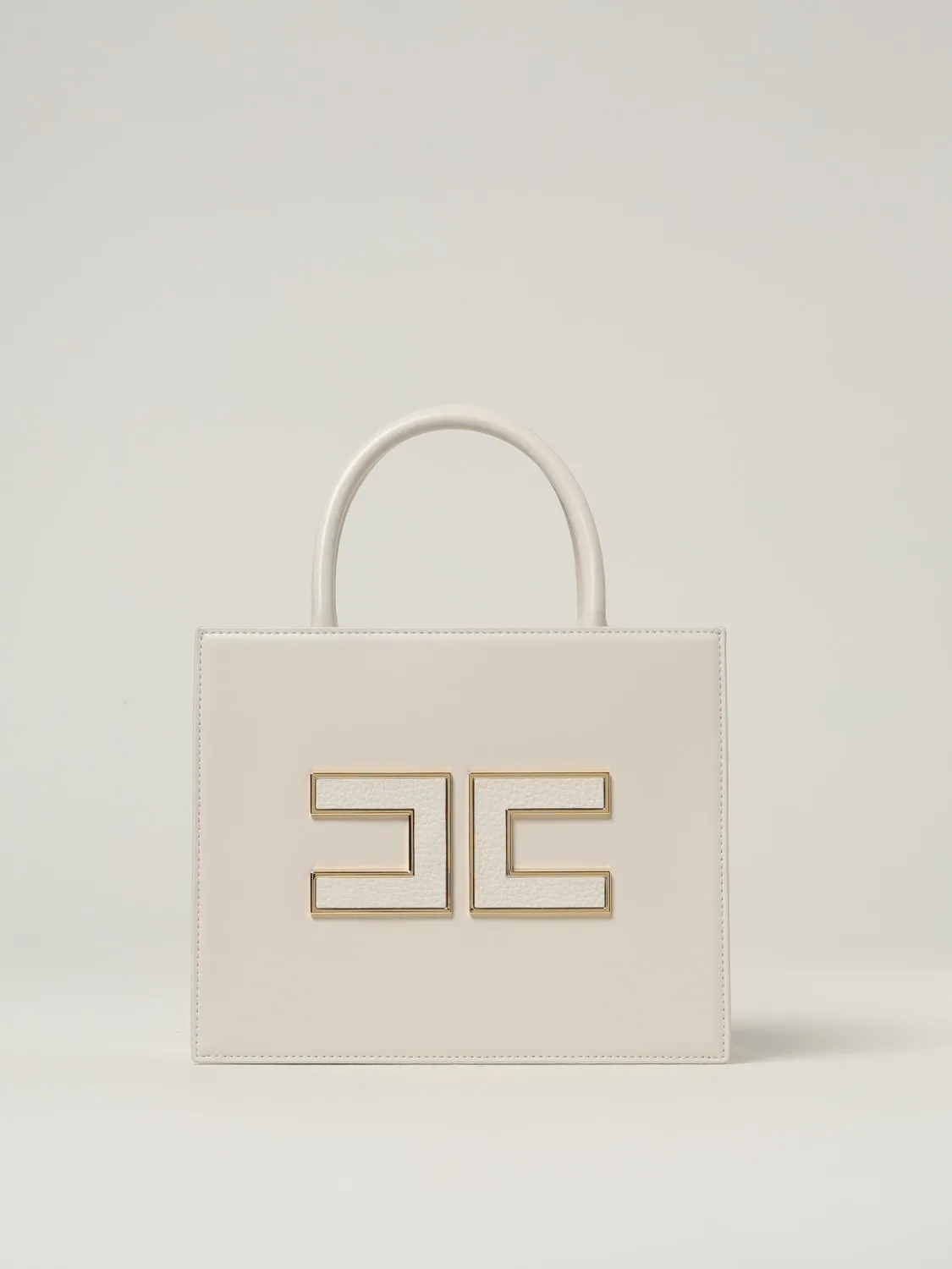 Borsa Tote piccola con logo Elisabetta Franchi