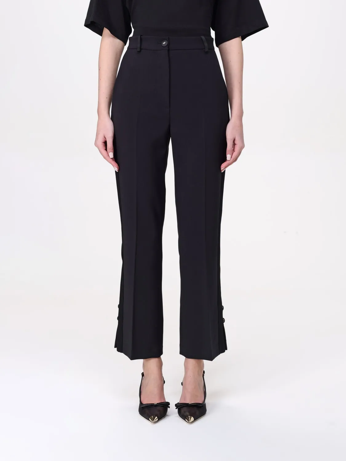 Pantalone classico Elisabetta Franchi in crêpe