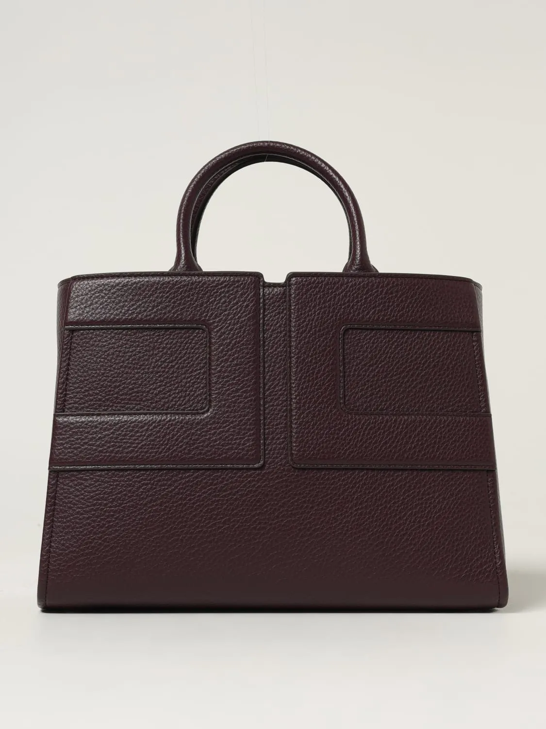 Borsa a mano in pelle sintetica con logo Elisabetta Franchi