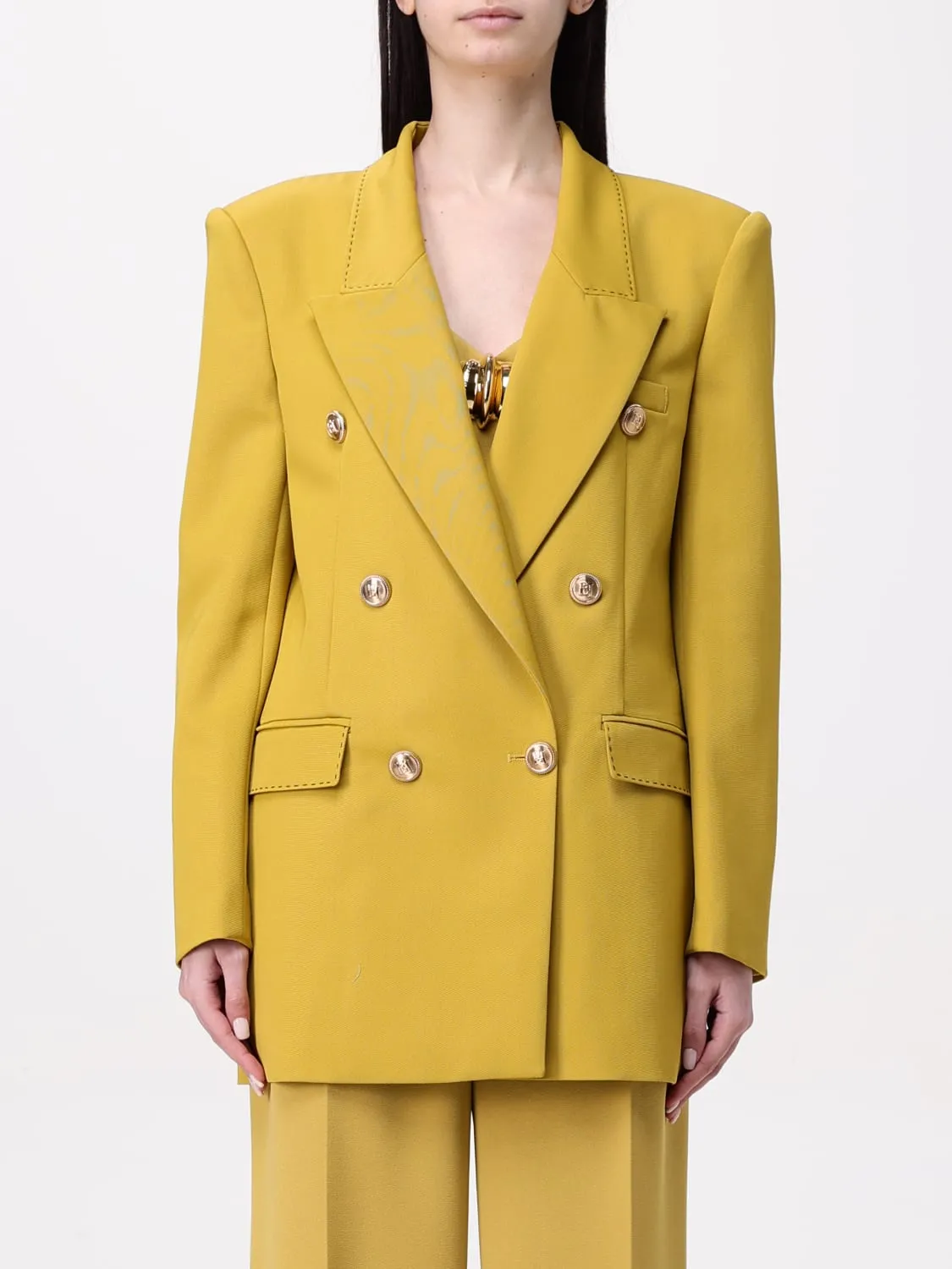 Blazer doppiopetto Elisabetta Franchi in lana vergine