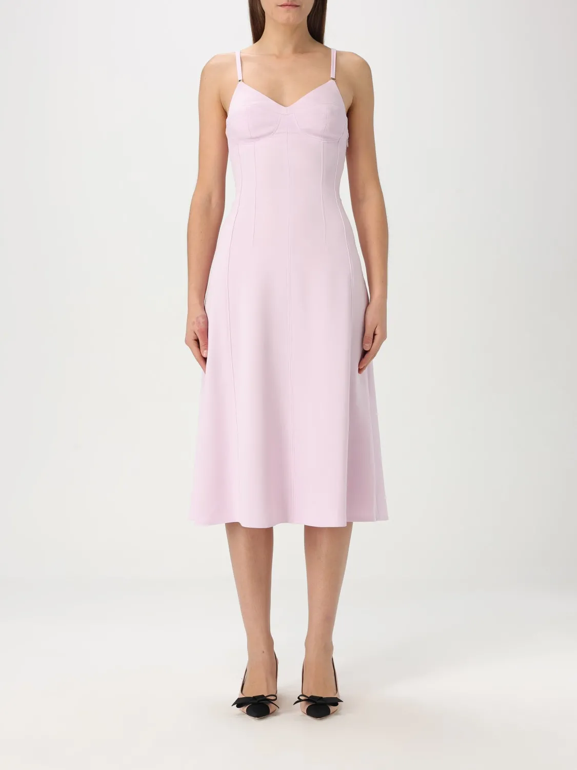 Abito midi Elisabetta Franchi in crêpe