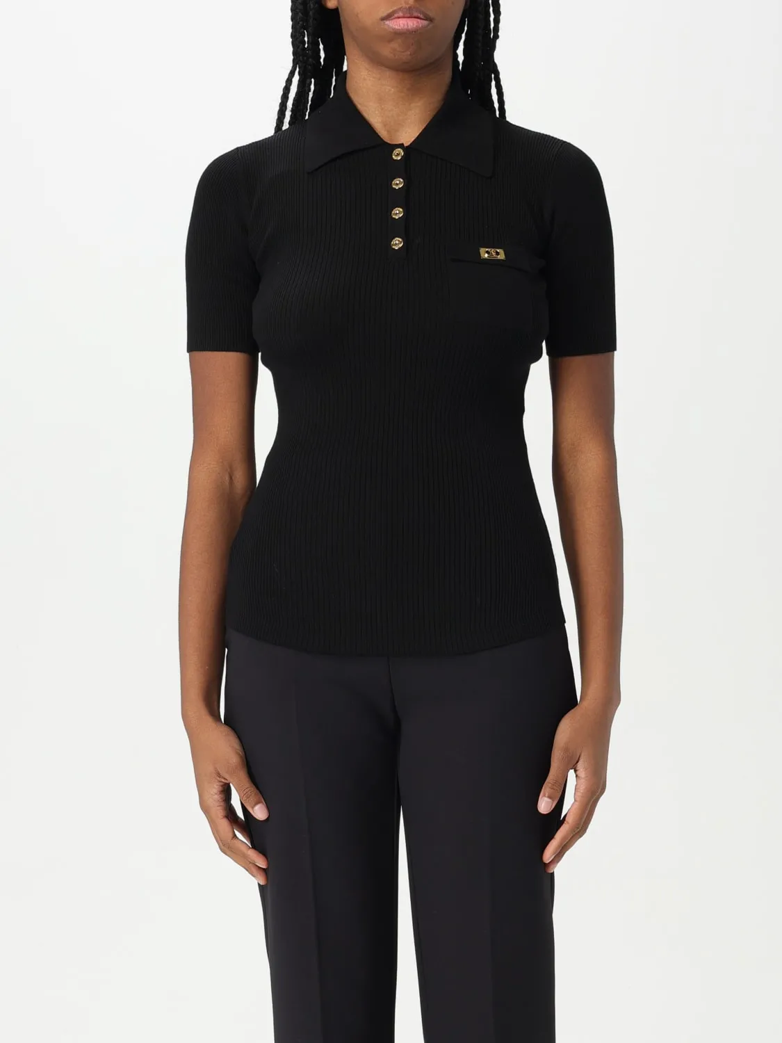 Polo Elisabetta Franchi in maglia a costine