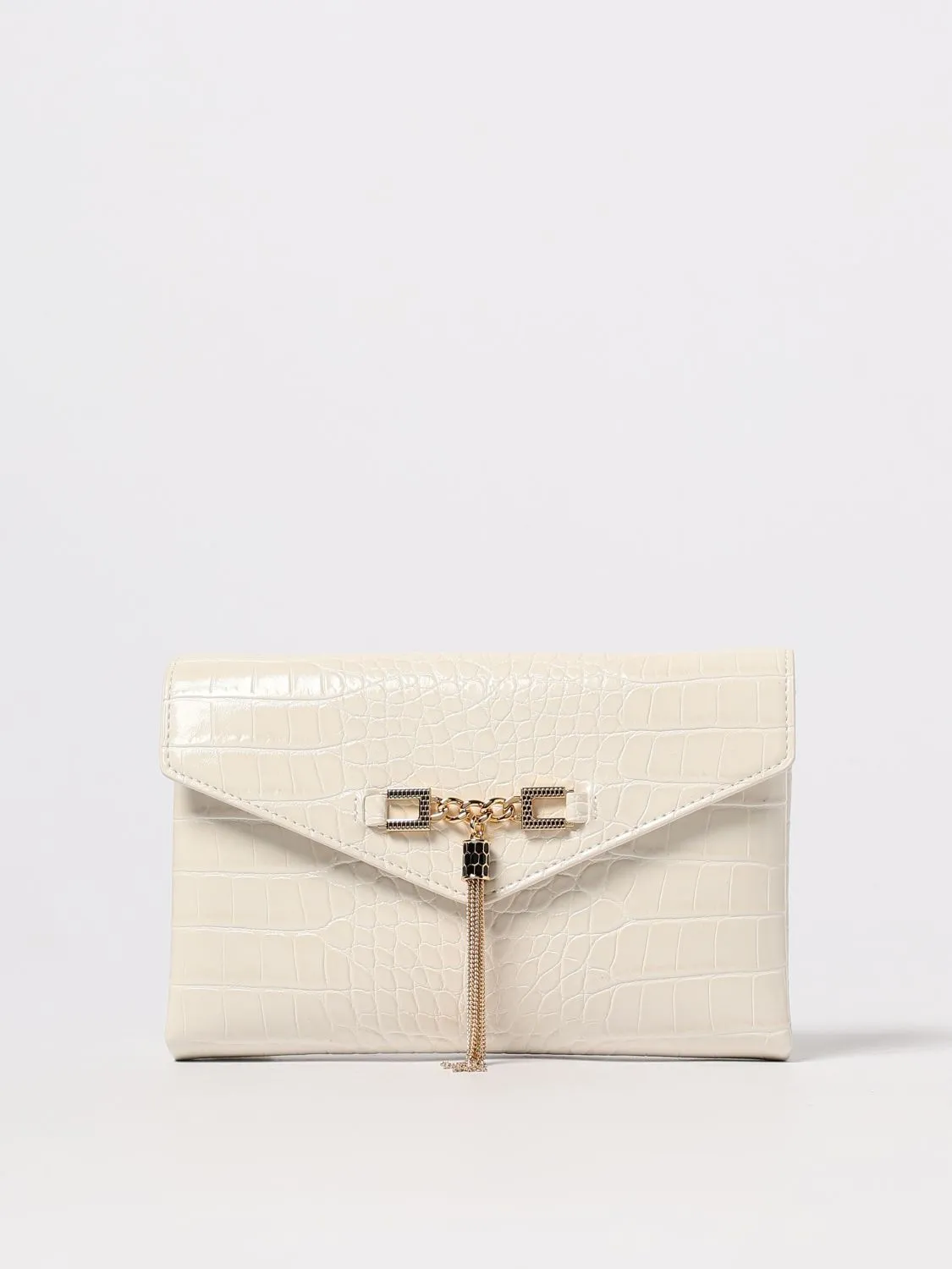 Pochette Elisabetta Franchi in pelle sintetica stampa cocco