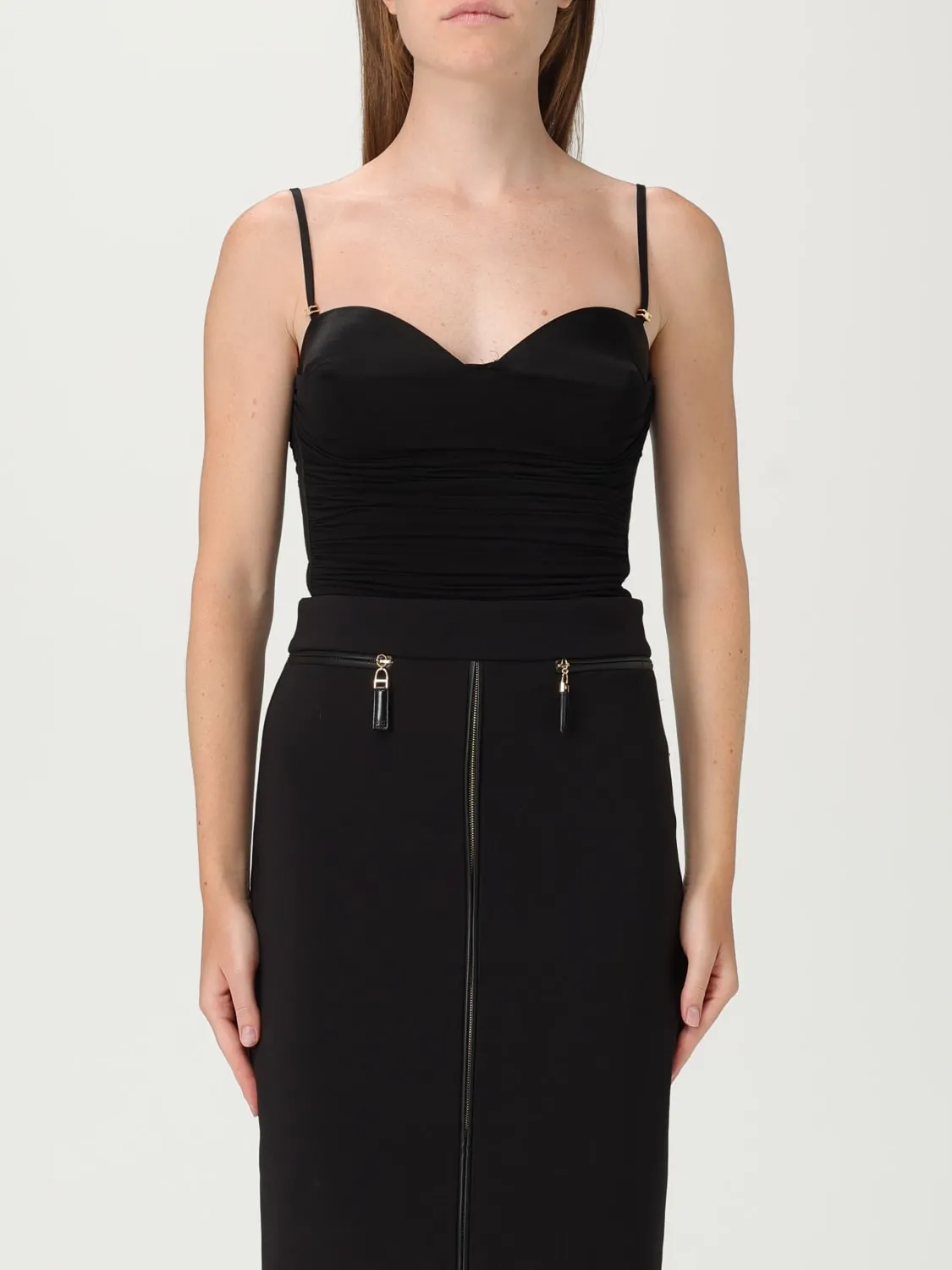 Body a corsetto Elisabetta Franchi in jersey stretch