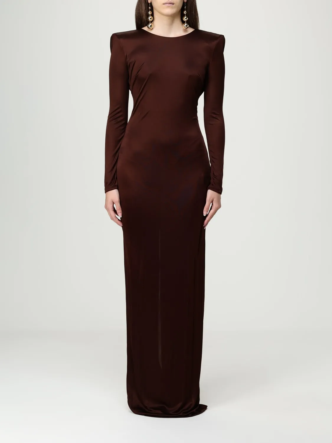 Abito Red Carpet in jersey di viscosa lucida Elisabetta Franchi