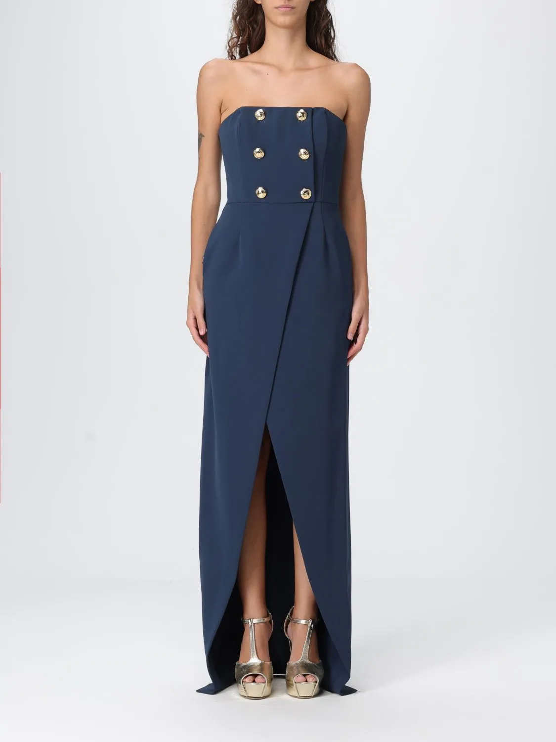 Abito lungo a doppiopetto Elisabetta Franchi