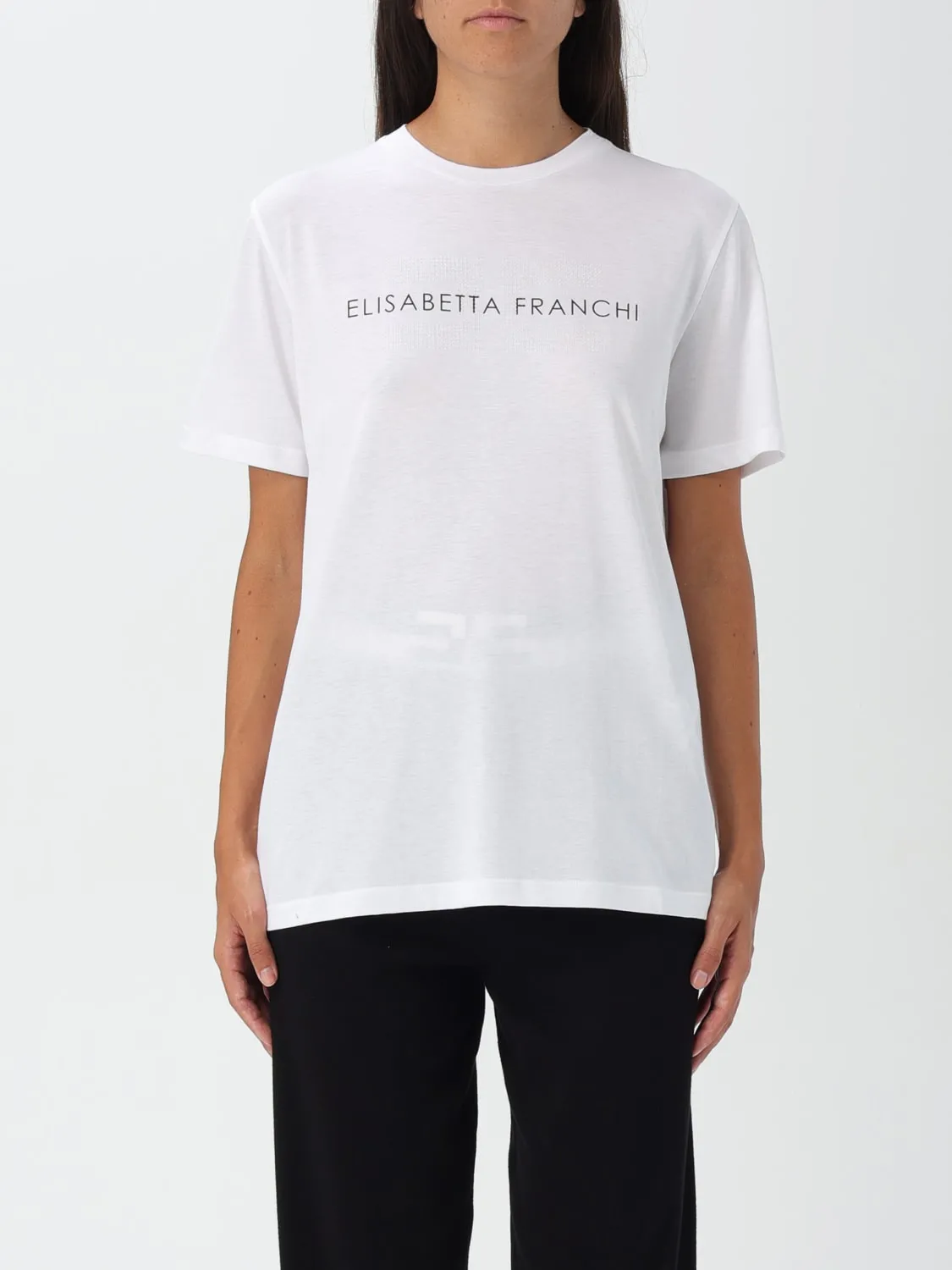 T-shirt Elisabetta Franchi in cotone con logo