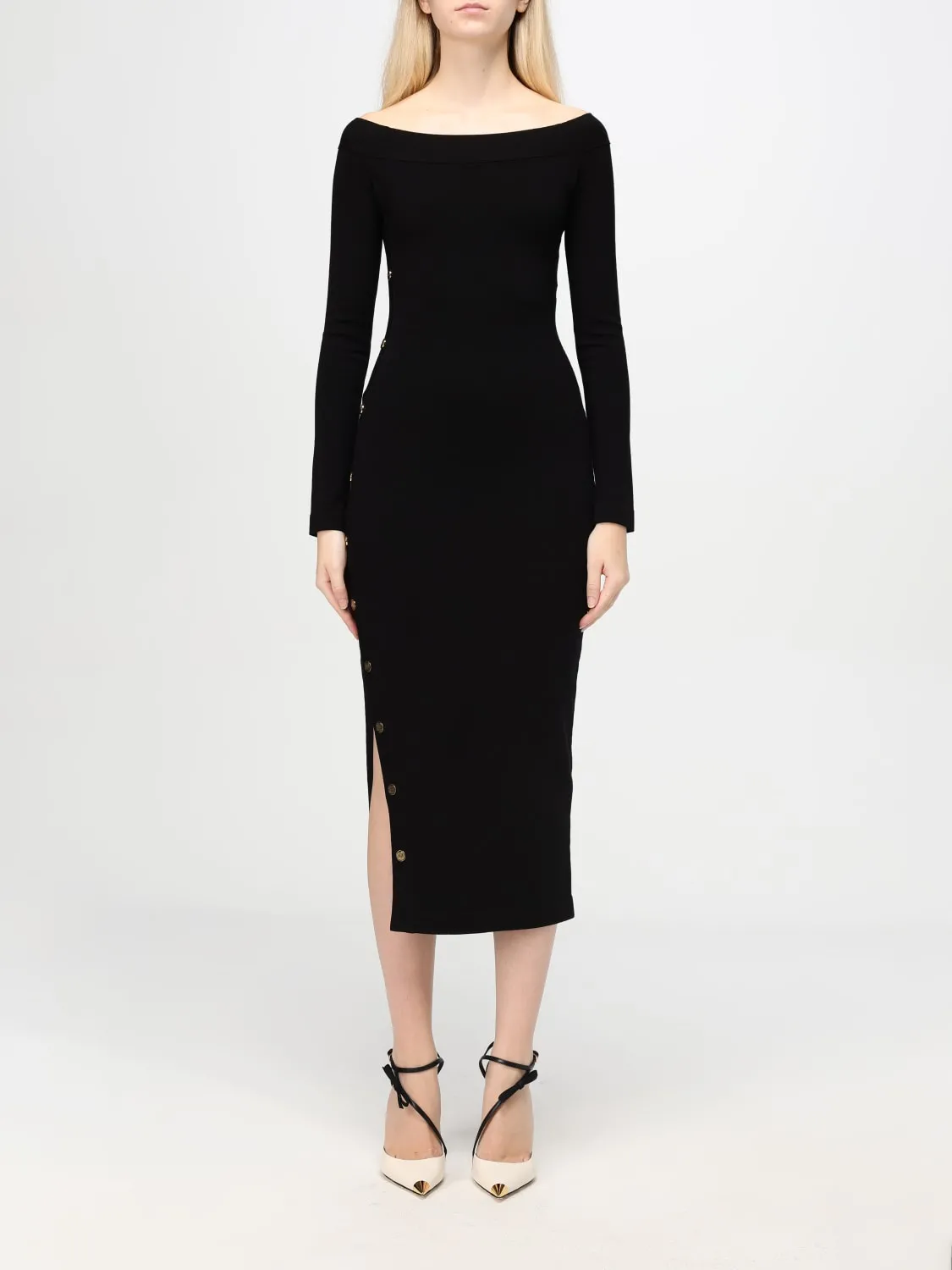 Abito midi Elisabetta Franchi in tessuto elasticizzato