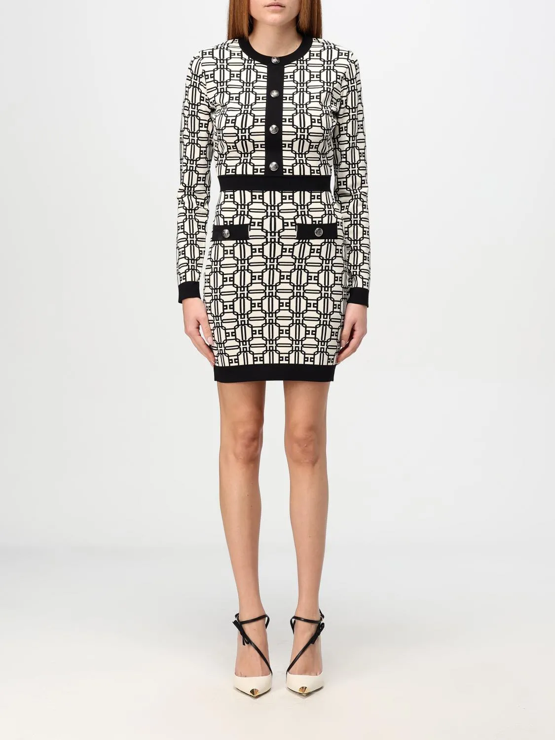 Abito mini Elisabetta Franchi in maglia stretch