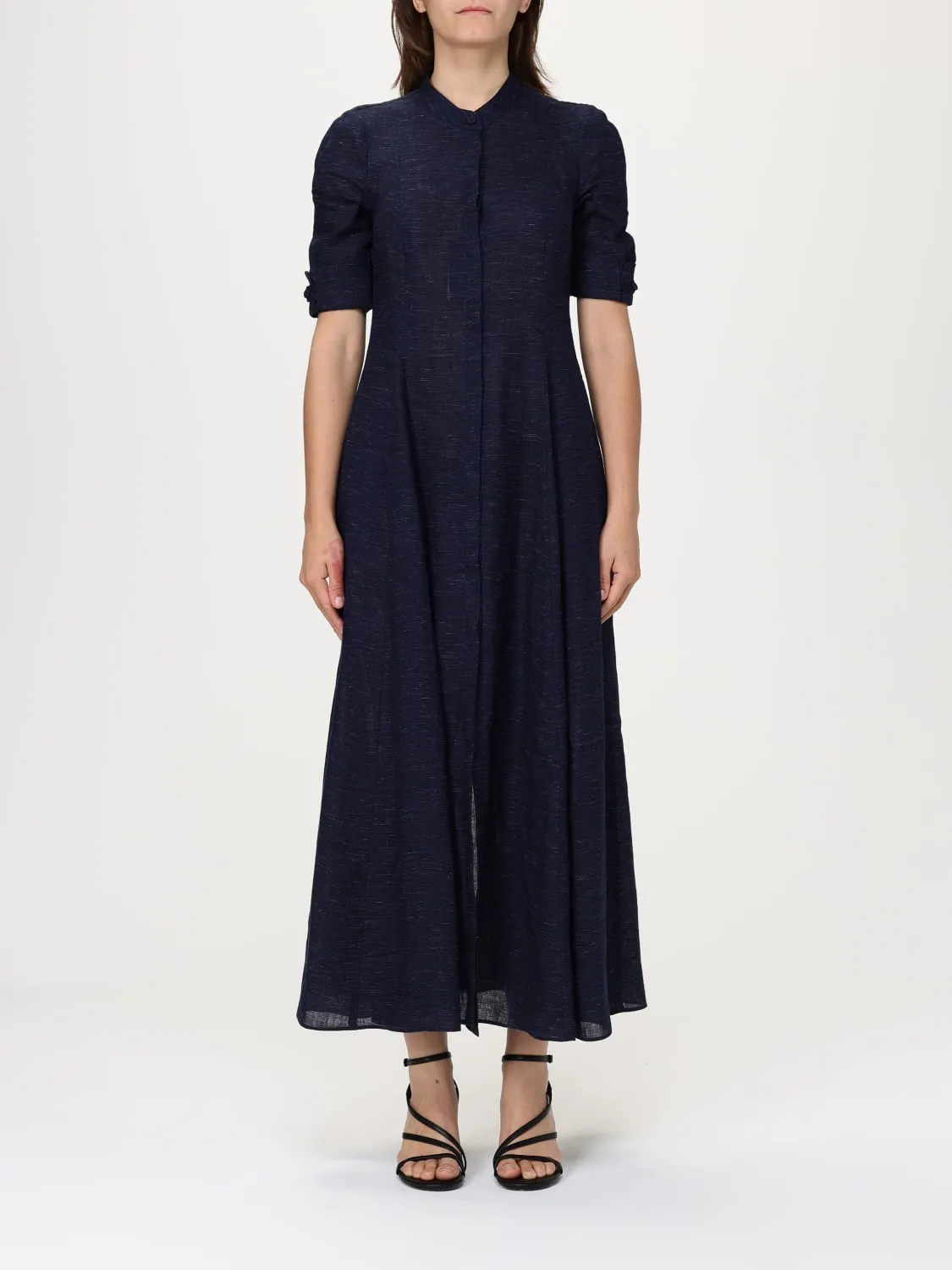 Abito chemisier Emporio Armani in misto lino