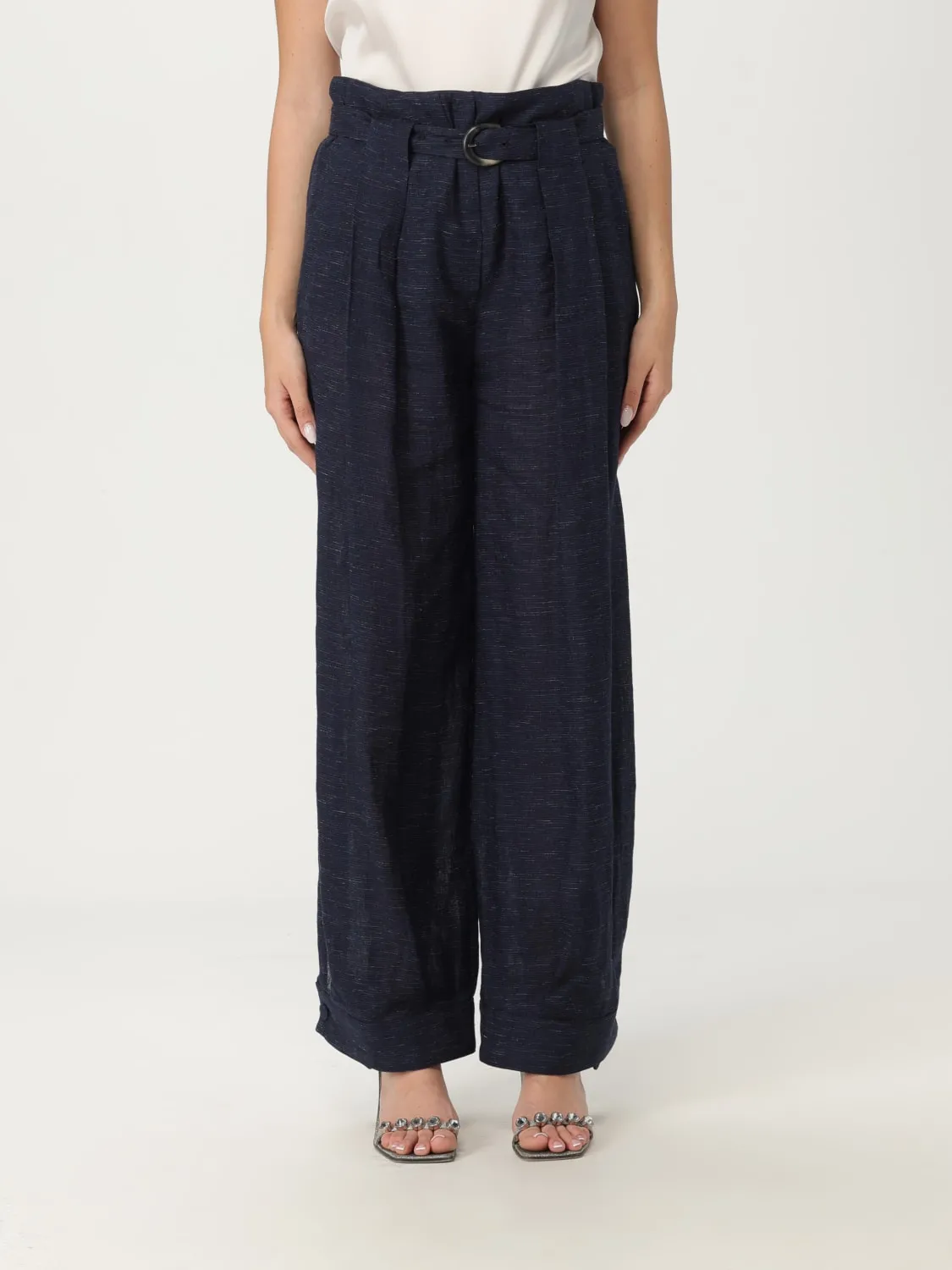 Pantalone Emporio Armani in misto lino