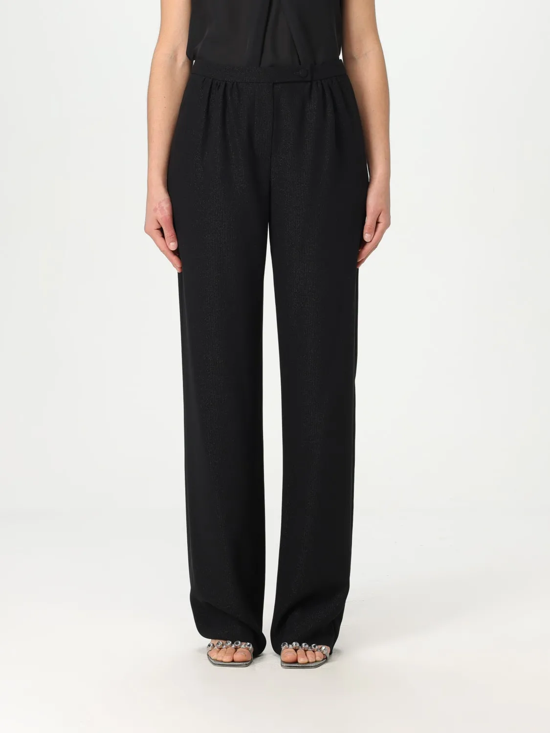 Pantalone Emporio Armani in viscosa lurex