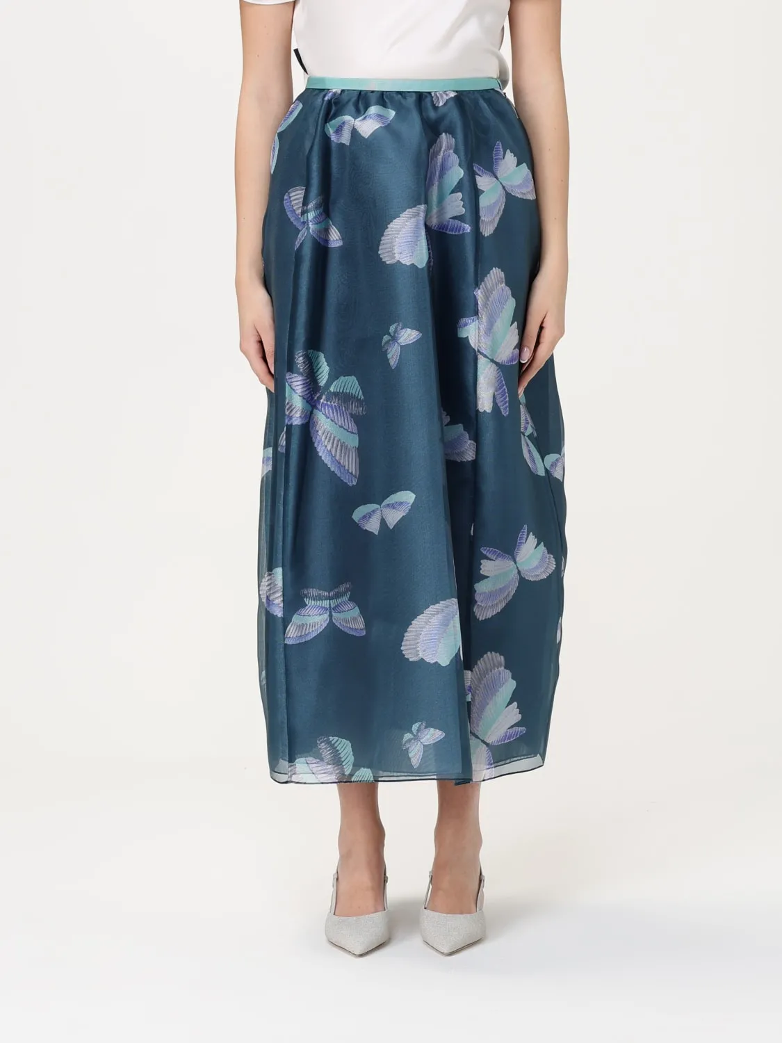 Gonna a palloncino Emporio Armani stampata