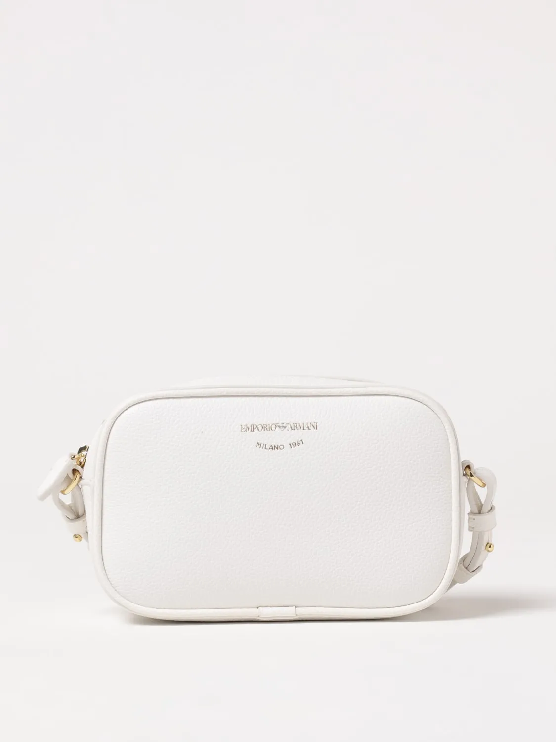 Borsa a tracolla con logo goffrato Emporio Armani