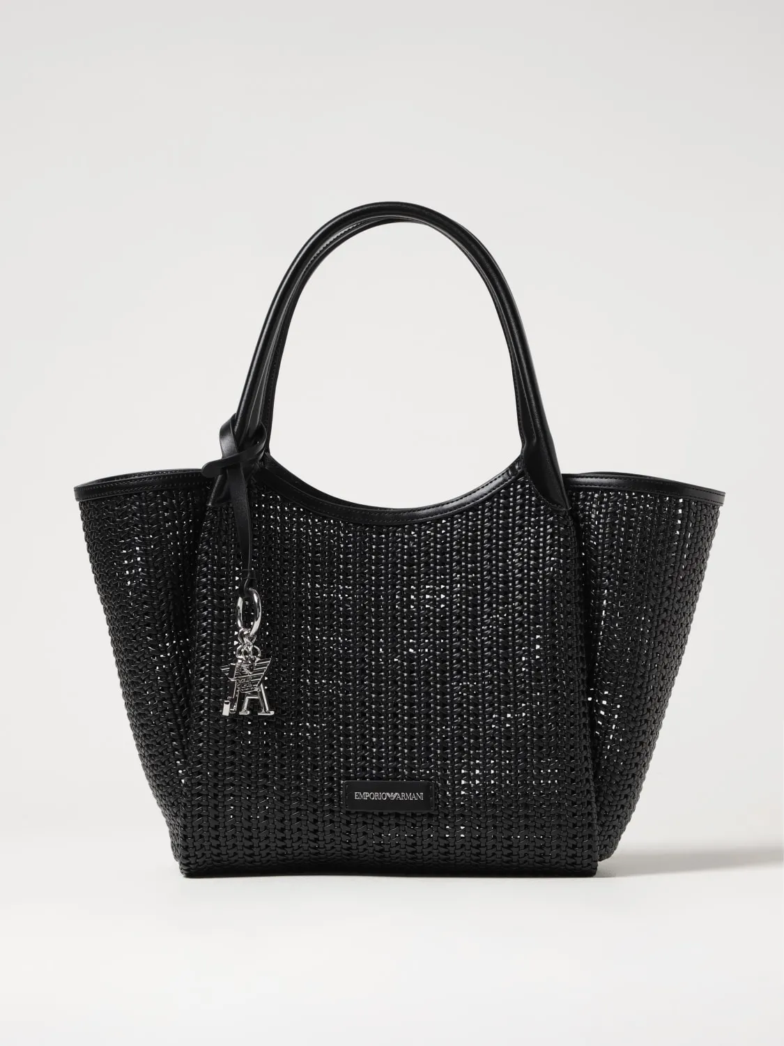 Borsa Emporio Armani in pelle sintetica intrecciata