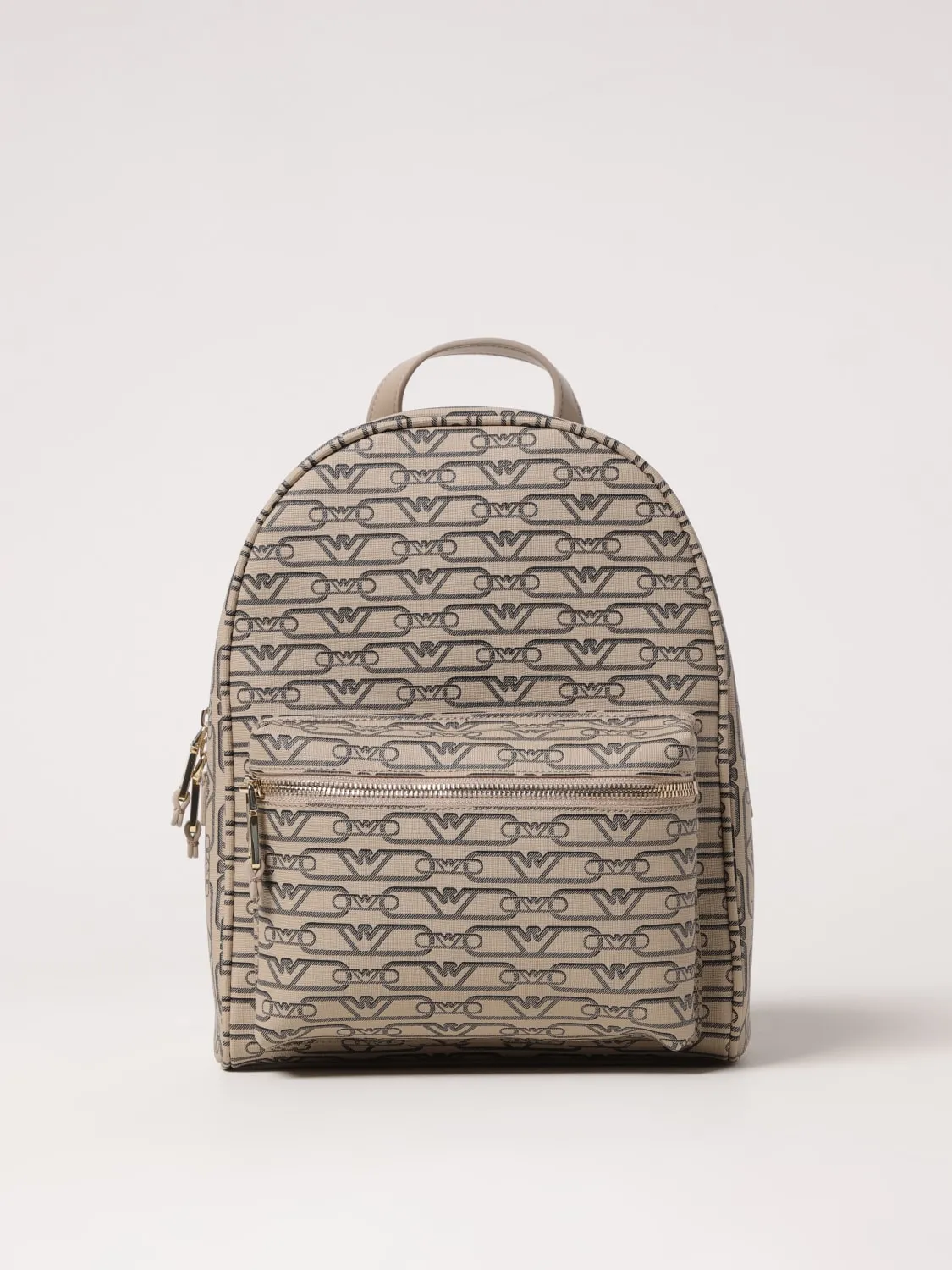 Zaino Emporio Armani in cotone spalmato con monogram all over