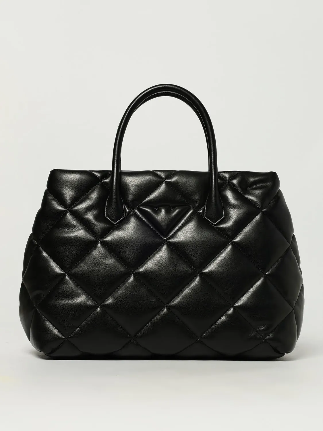 Borsa a mano in pelle matellasè Emporio Armani