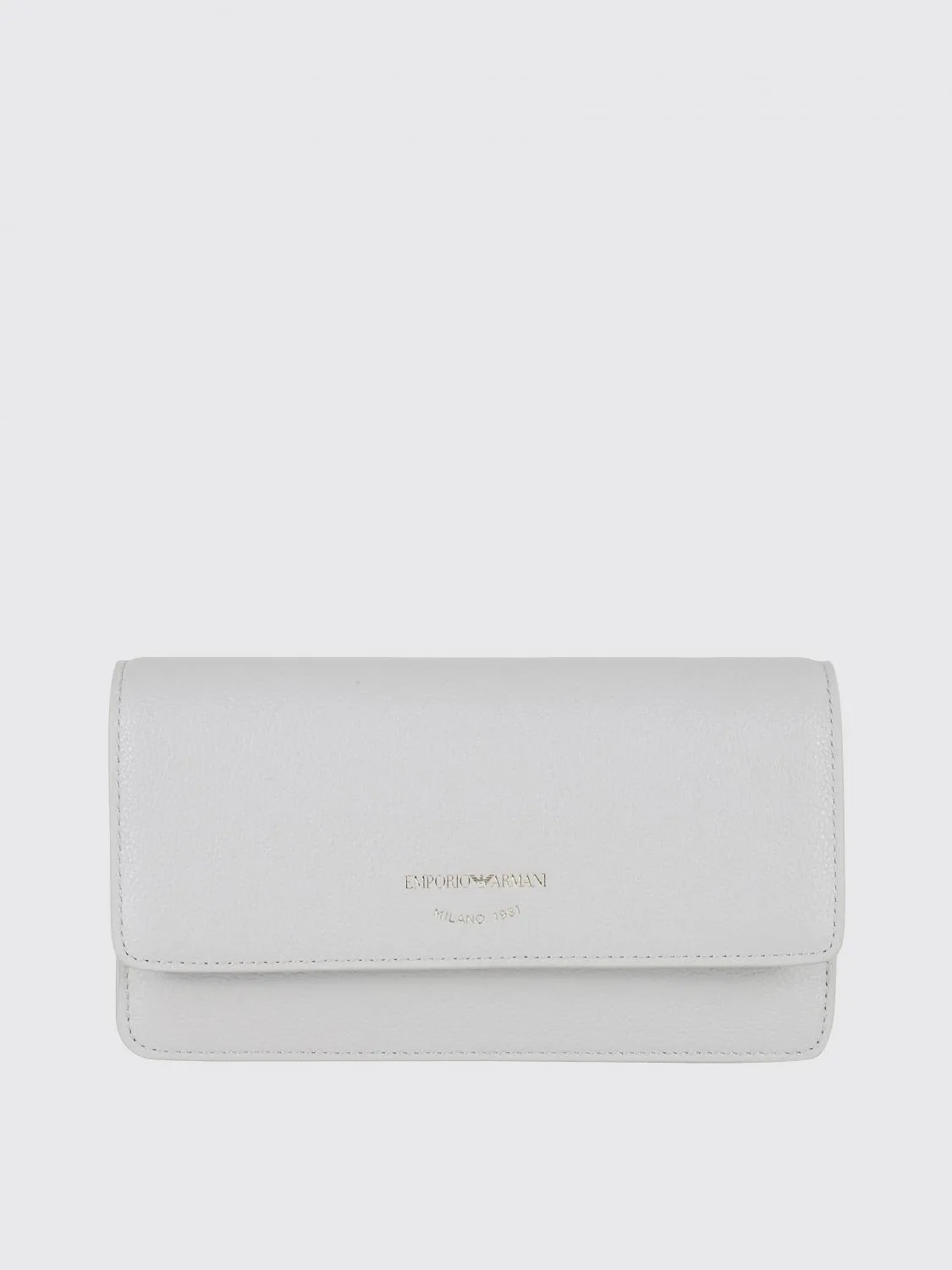 Borsa a tracolla mini in pelle bottalata Emporio Armani