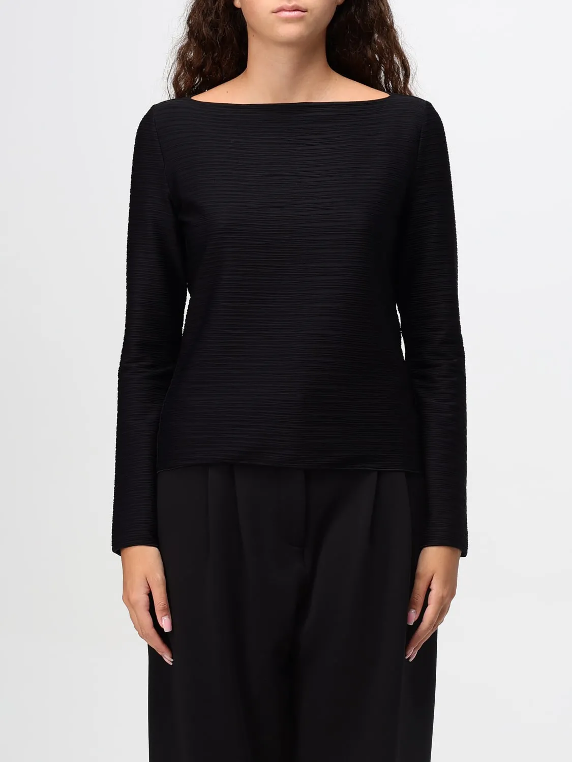 Top Emporio Armani in tessuto elasticizzato