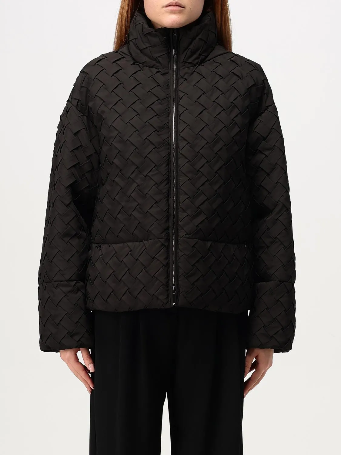 Bomber Emporio Armani in nylon intrecciato