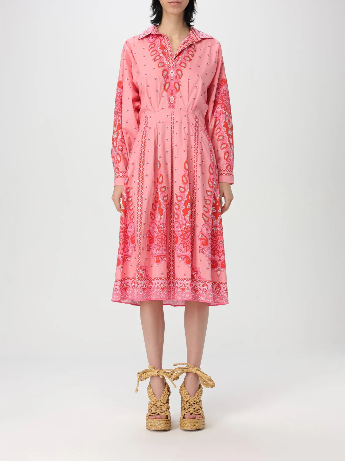 Abito chemisier Etro in popeline di cotone