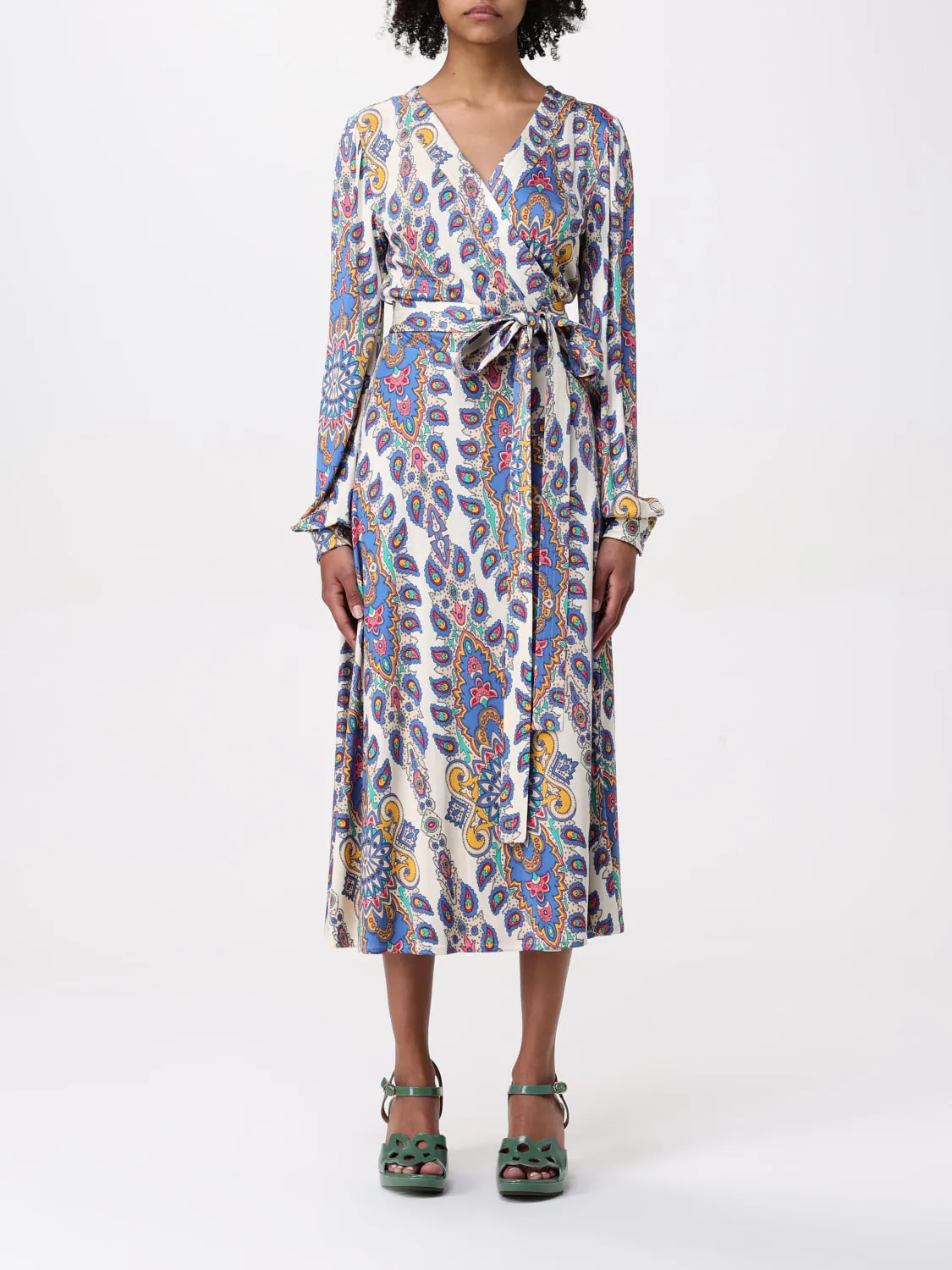 Abito a portafoglio Etro in viscosa stampata