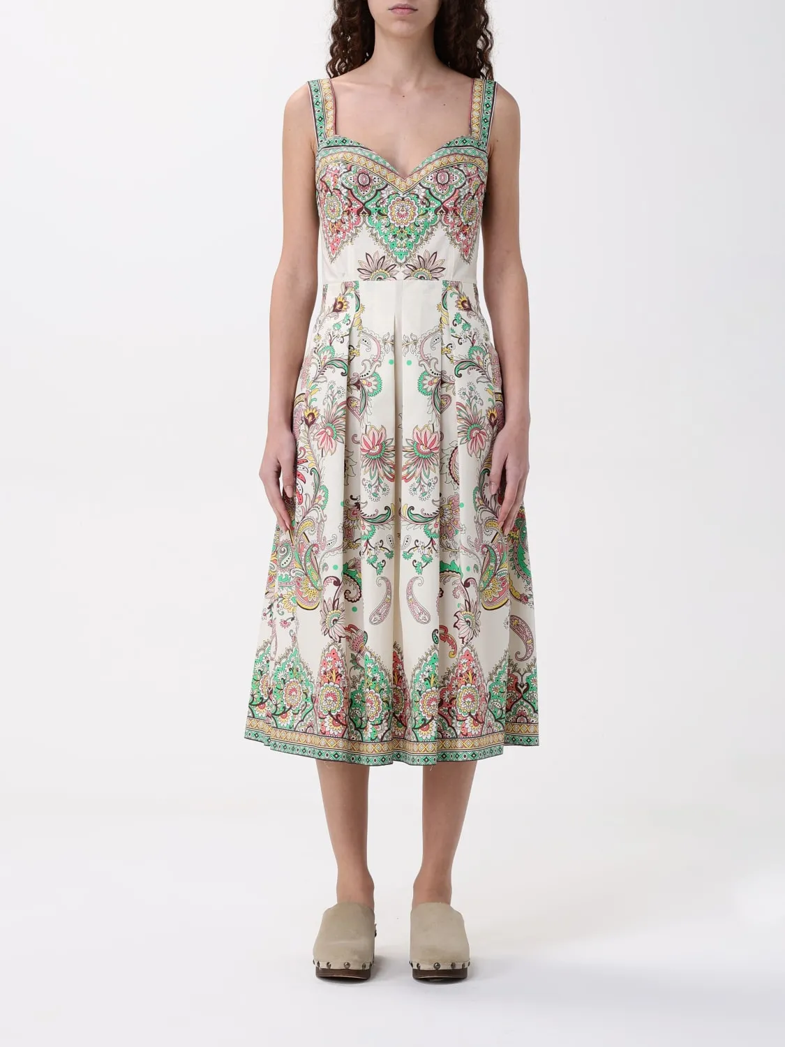 Abito Etro in popeline di cotone con stampa