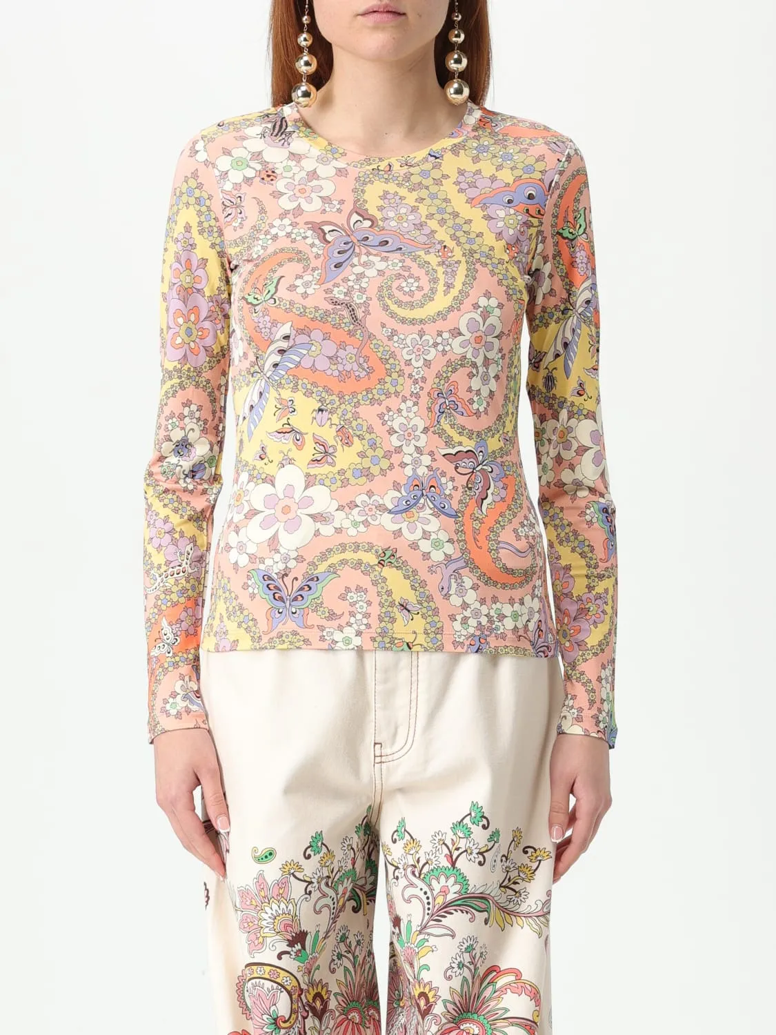 Top Etro in viscosa stretch