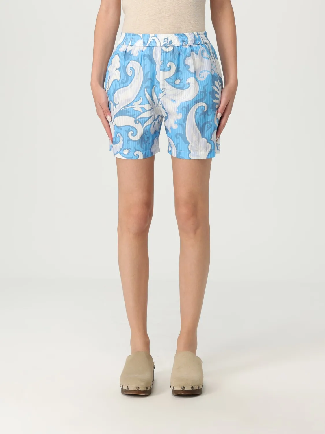 Pantaloncino in misto seta stampata Etro